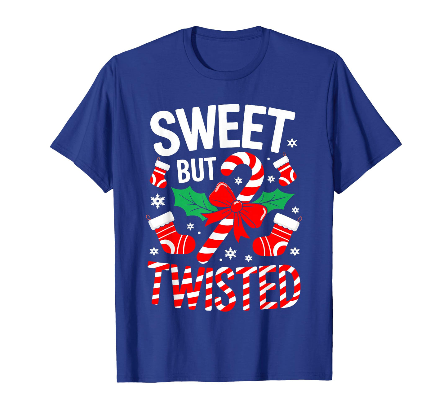 Sweet But Twisted Shirt Men Women Kids Christmas Candy Cane T-Shirt