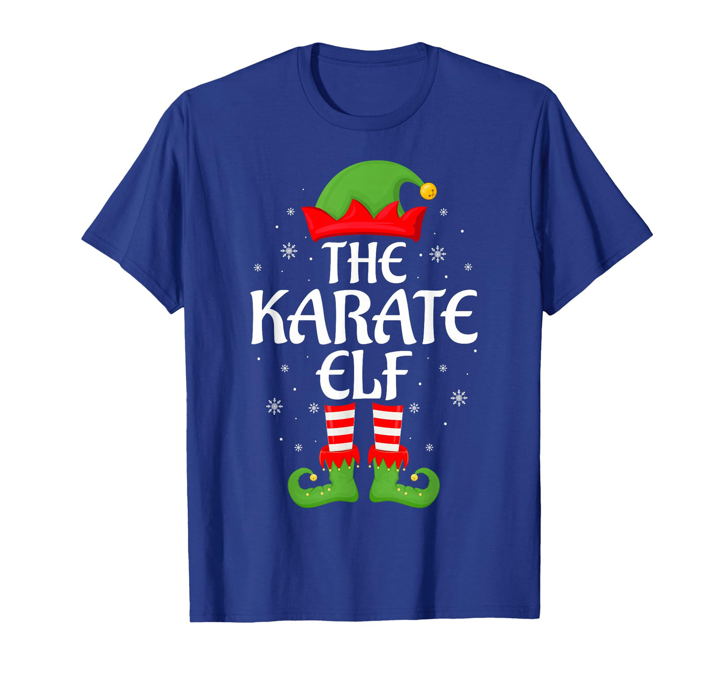 Karate Elf Xmas Family Matching Elf Squad Christmas T-Shirt