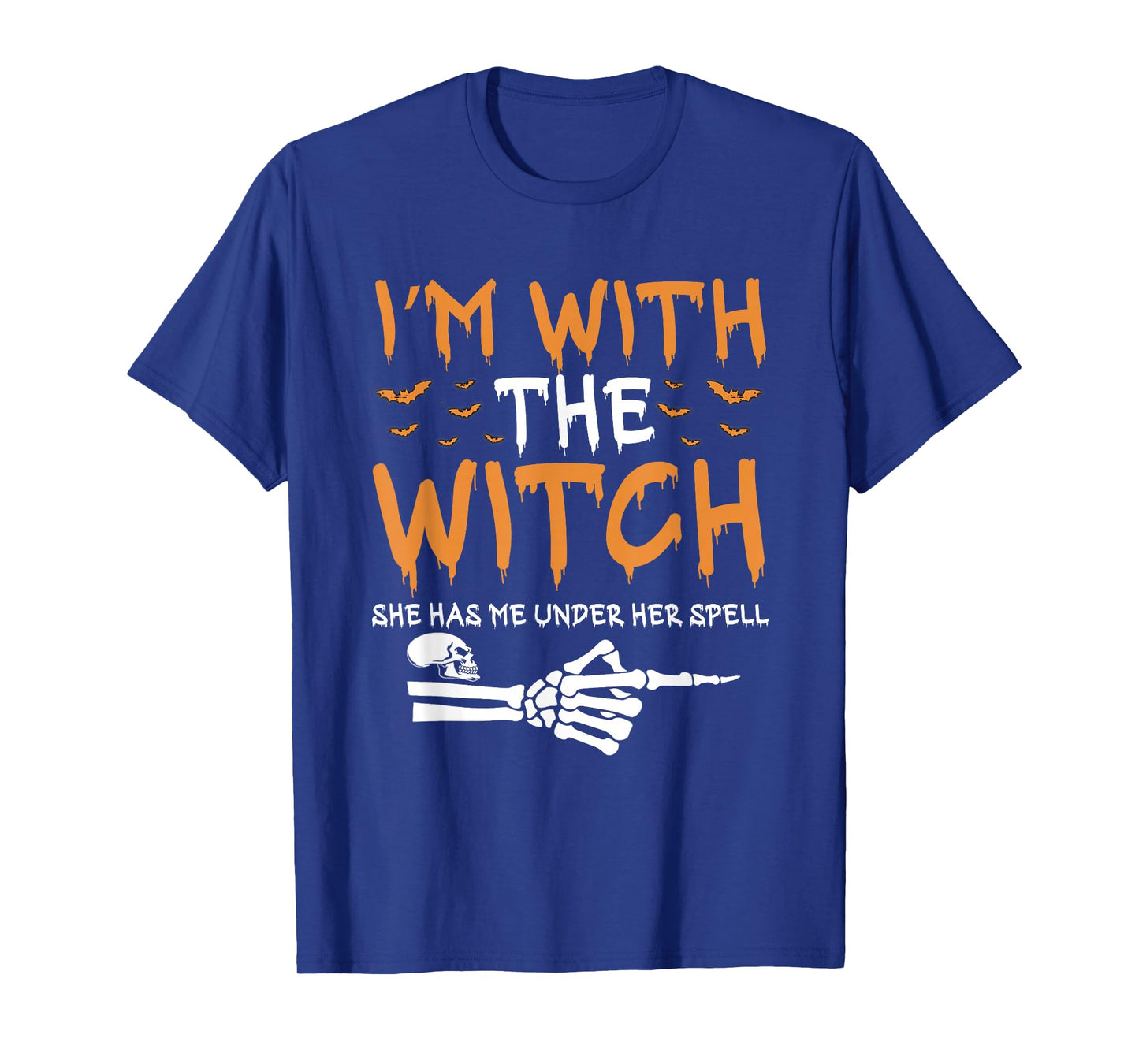 I'm with The Witch Funny Halloween Couple Costume Party T-Shirt