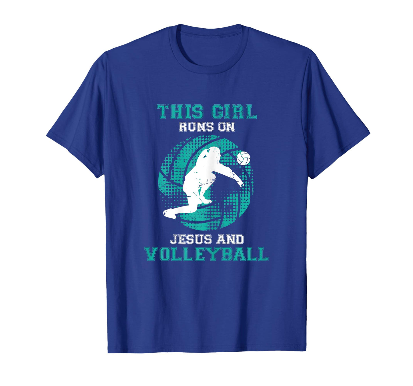 Cute Daughter Teen Girls Kids Her Jesus Christian Volleyball T-Shirt