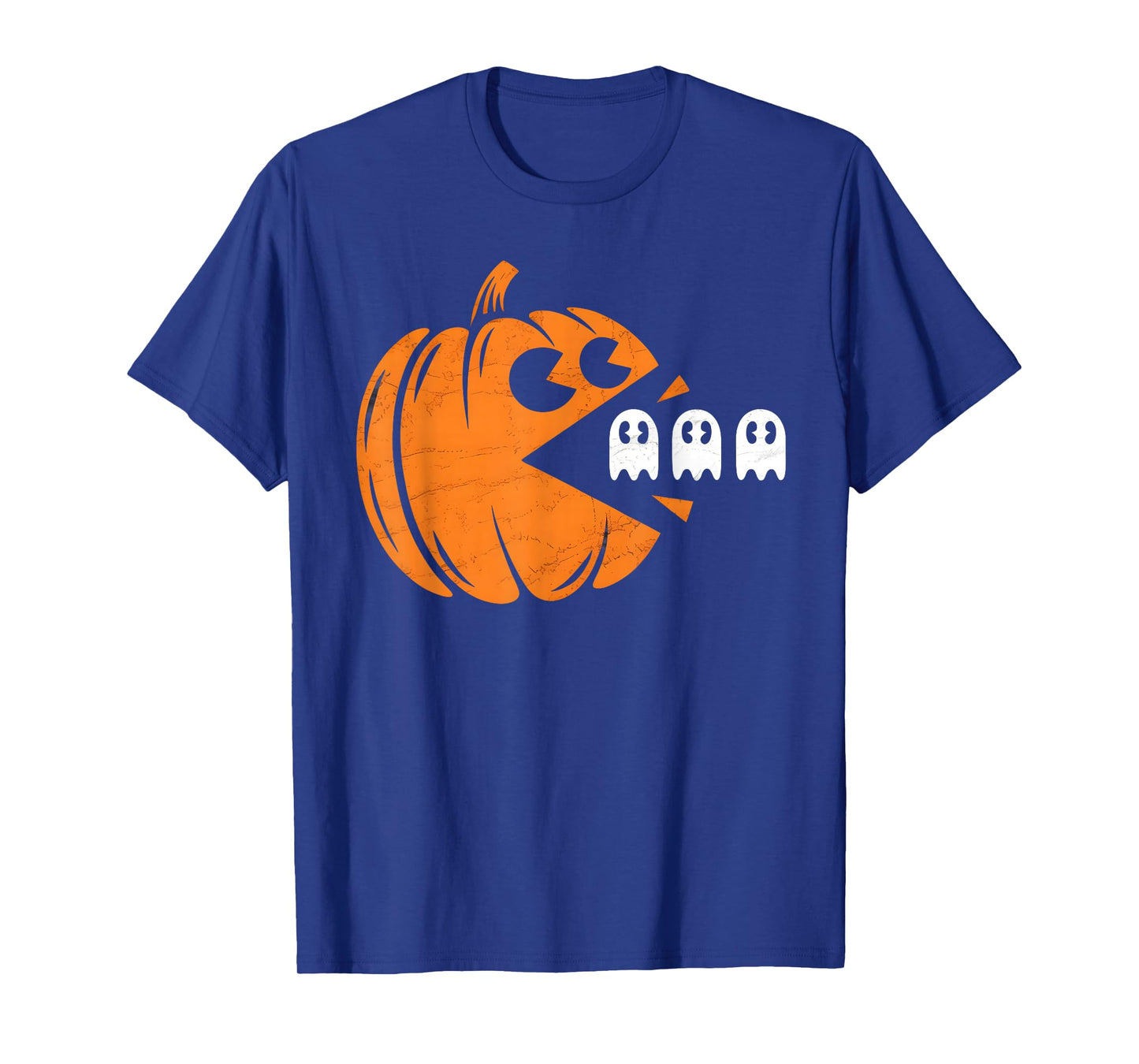 Halloween Gamer Pumpkin Eating Ghost Costume Men Boys Kids T-Shirt
