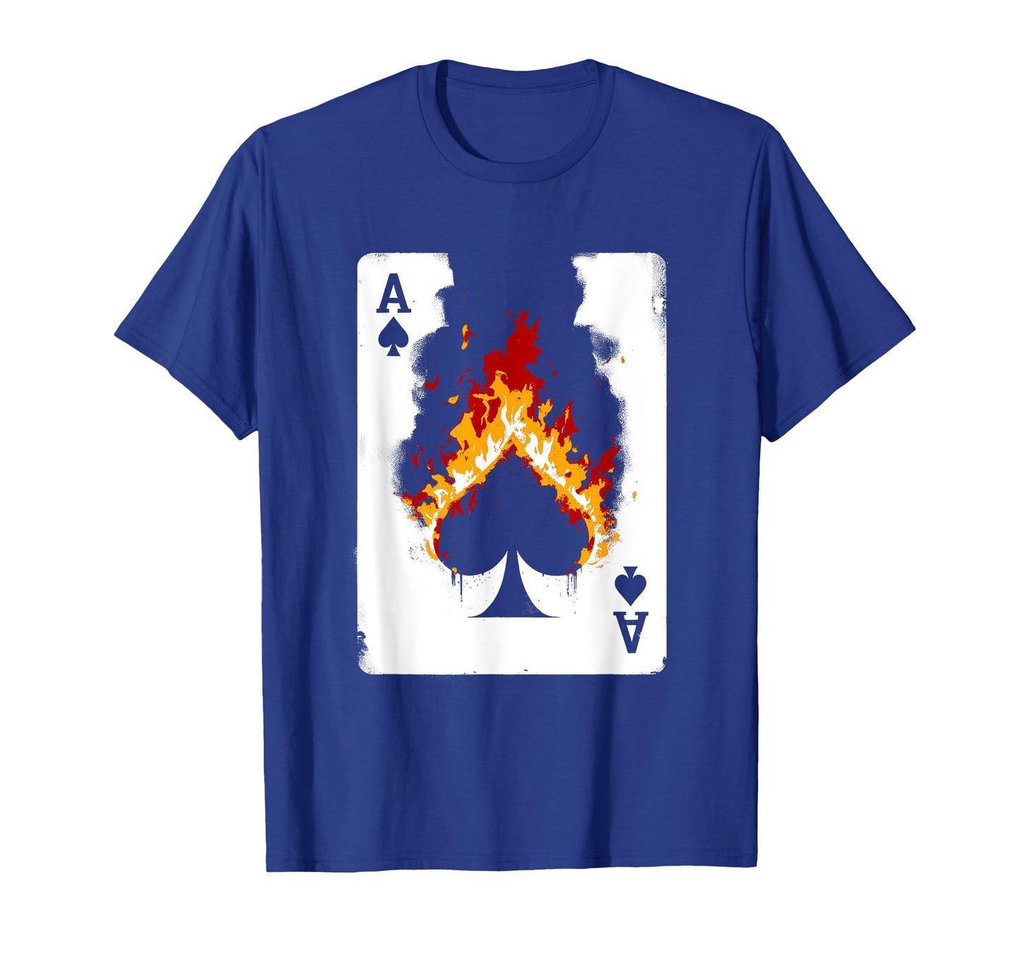 Burning Ace Of Spades - Vintage Favorite Card Game Lover T-Shirt