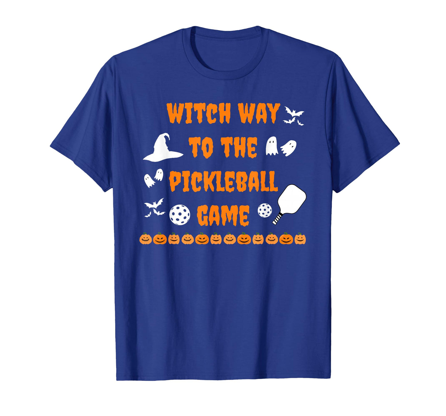 Witch Way to The Pickleball Game Spooky Halloween Sports T-Shirt