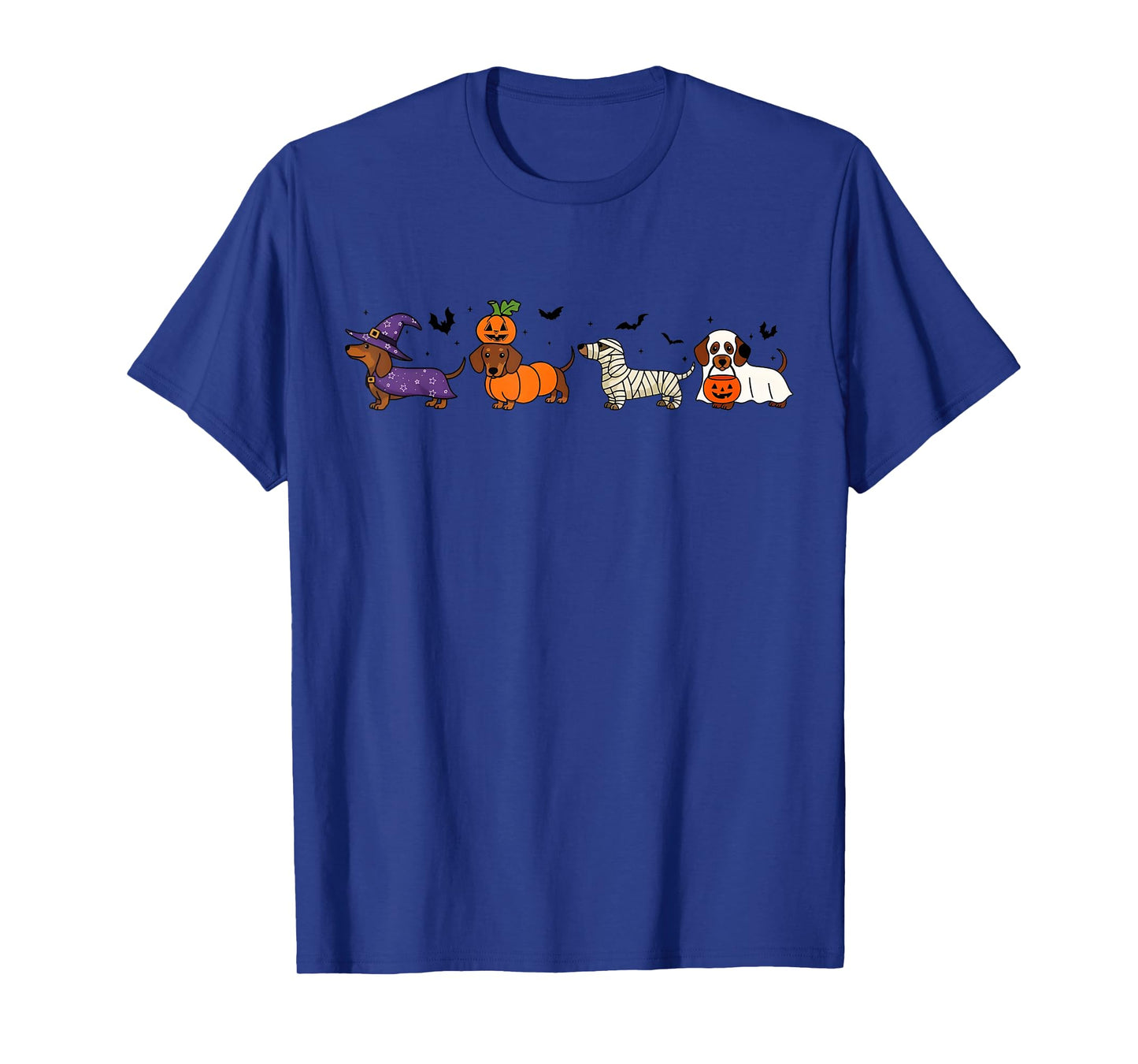 Weiner Dog Witch Happy Halloweenie Cute Halloween Dachshund T-Shirt