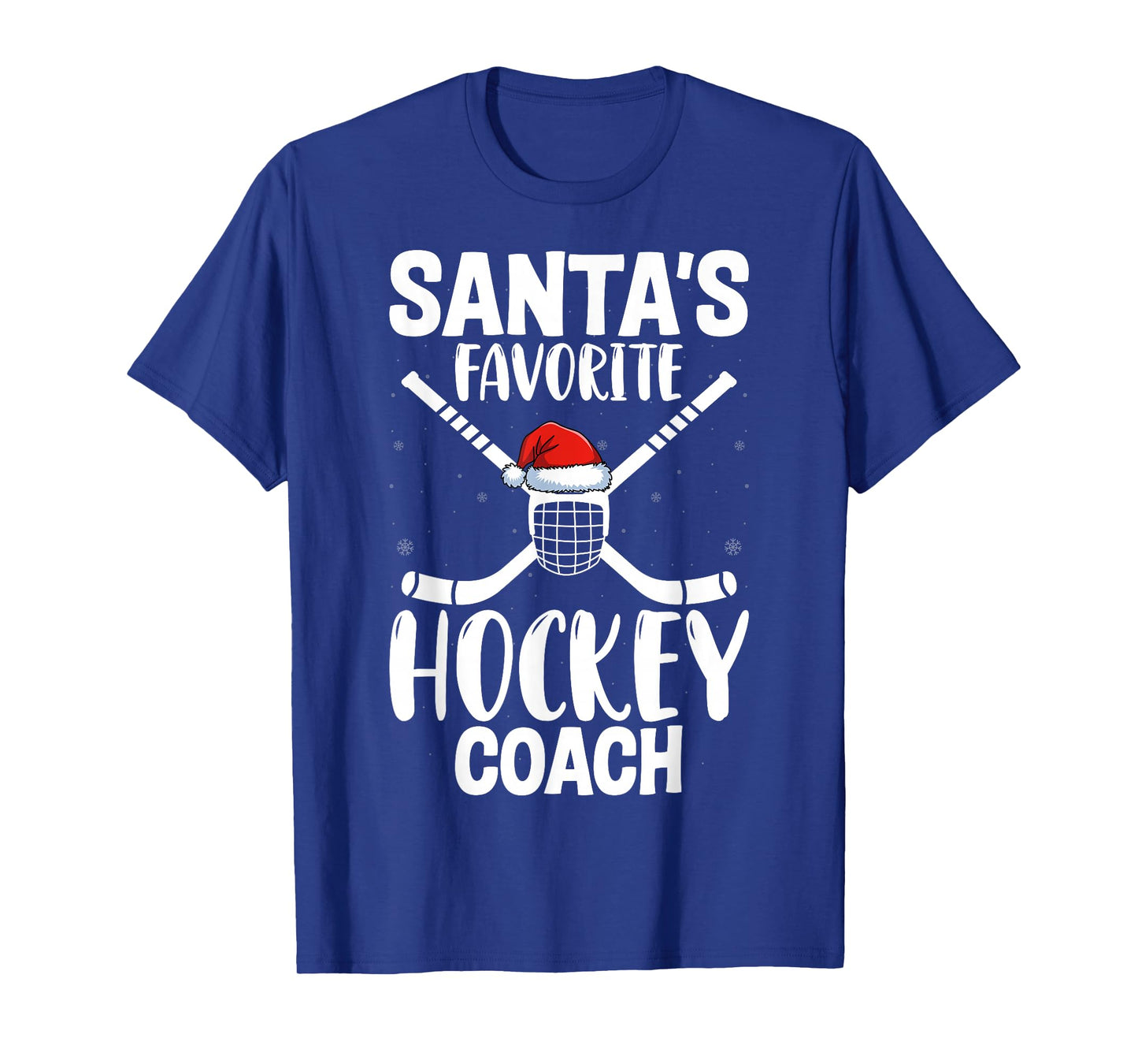 Santa's Favorite Hockey Coach Hockey Player Christmas Day T-Shirt