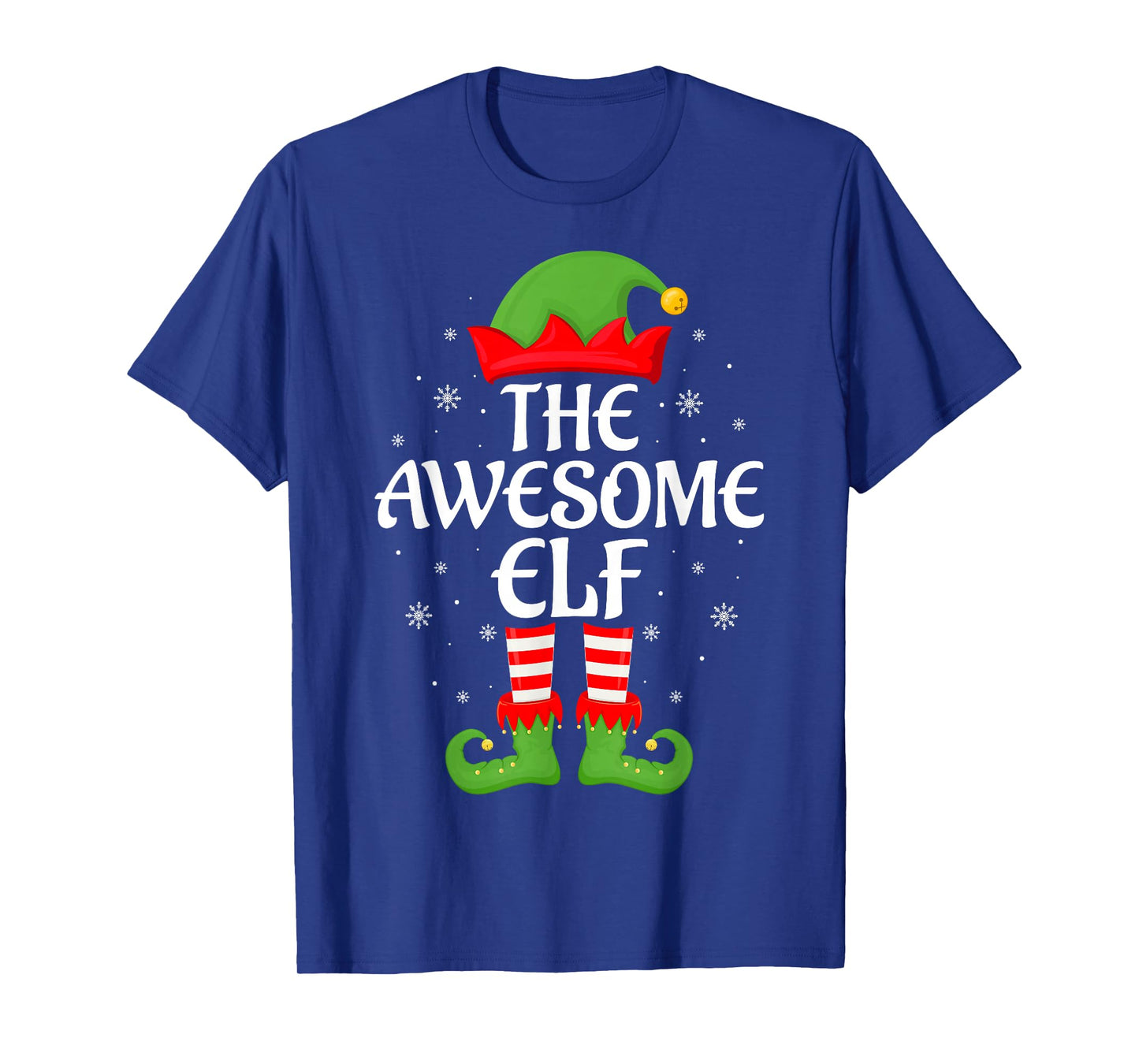Awesome Elf Xmas Family Matching Elf Squad Christmas T-Shirt