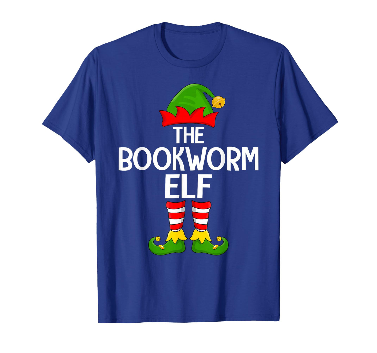 Bookworm Elf Xmas Matching Family Elf Squad Christmas T-Shirt