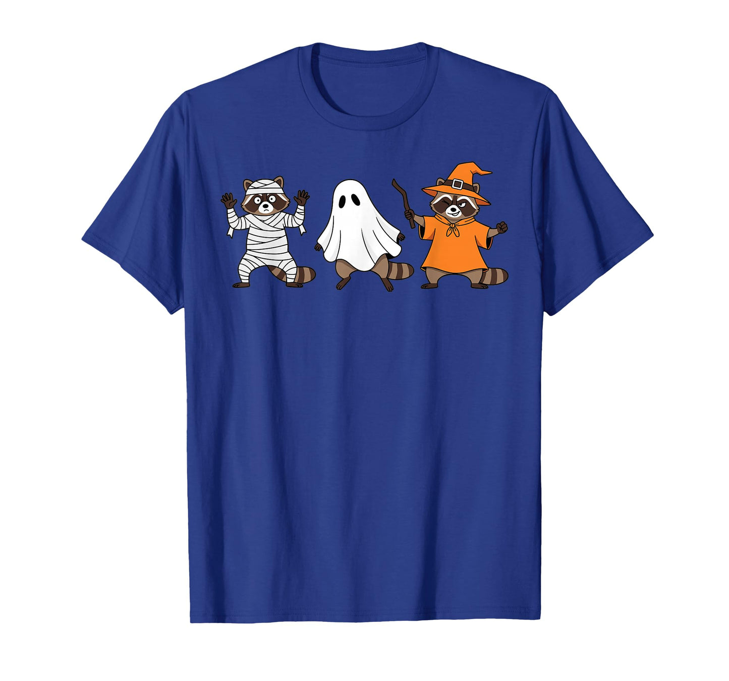 Halloween Raccoon Costume Funny Cute Spooky Design T-Shirt