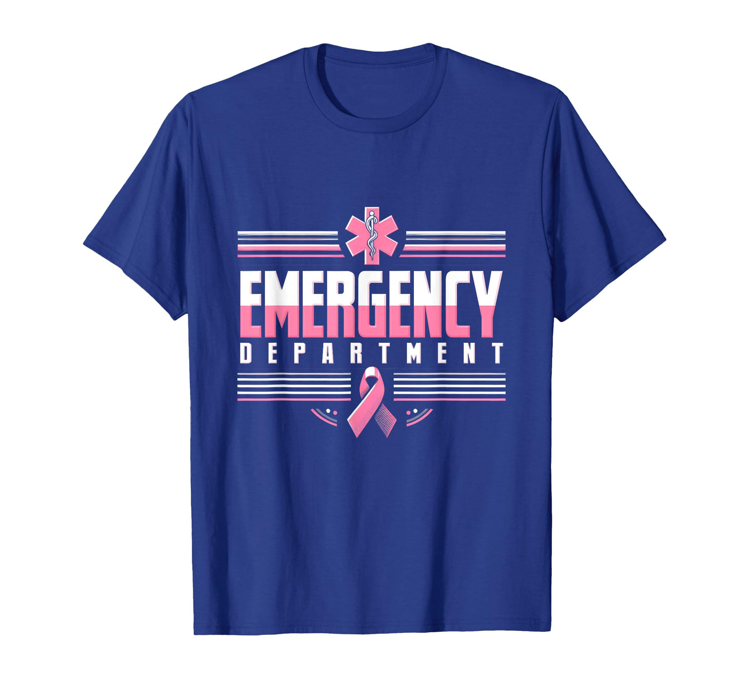 Emergency Department Emergency Room Nurse Breast Cancer T-Shirt