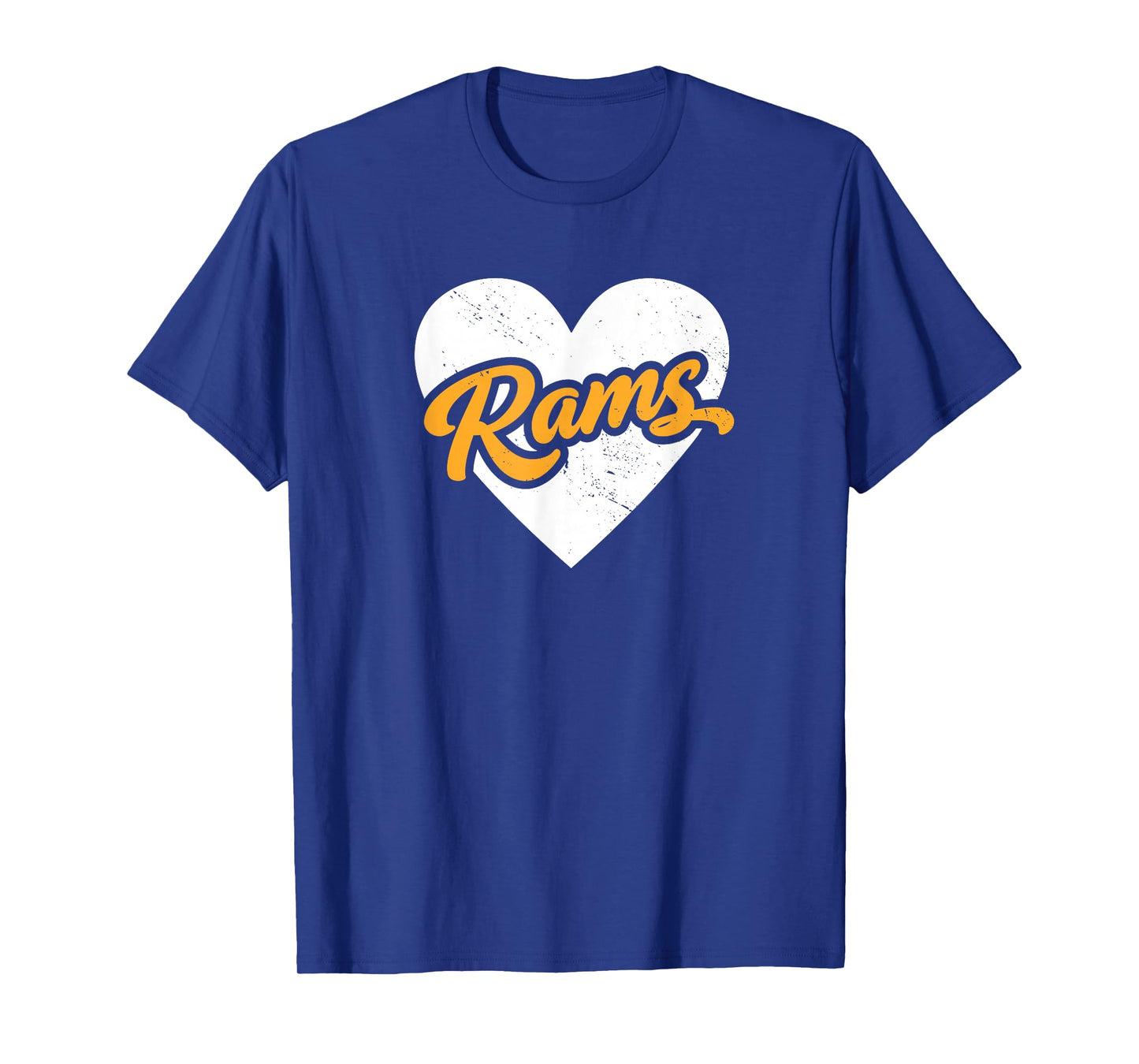 Vintage Rams High School Go Rams Pride Heart T-Shirt