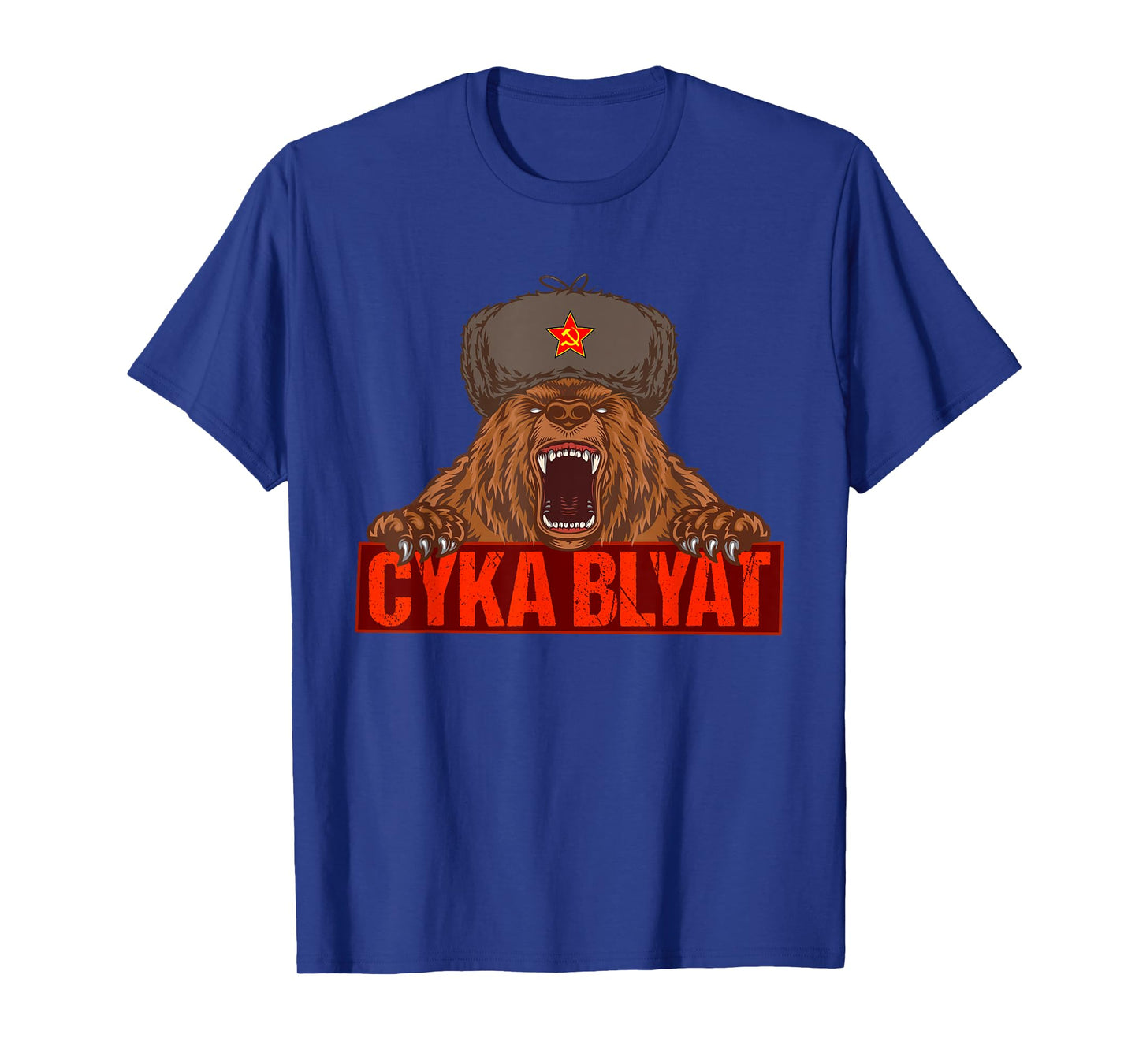 Russian Russia Uschanka Funny Russian bear T-Shirt
