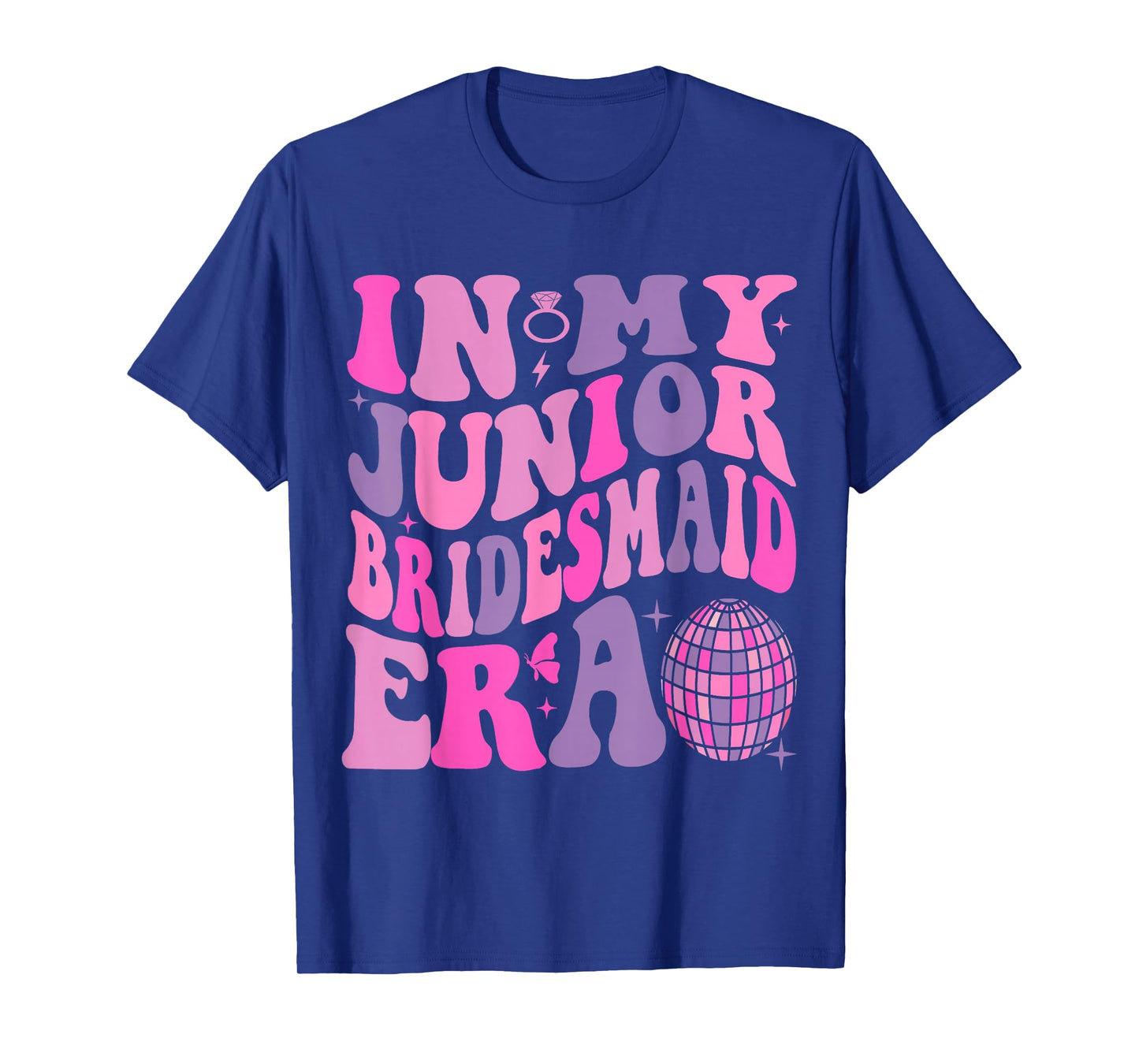 Groovy In My Junior Bridesmaid Era Wedding Bride Engagement T-Shirt