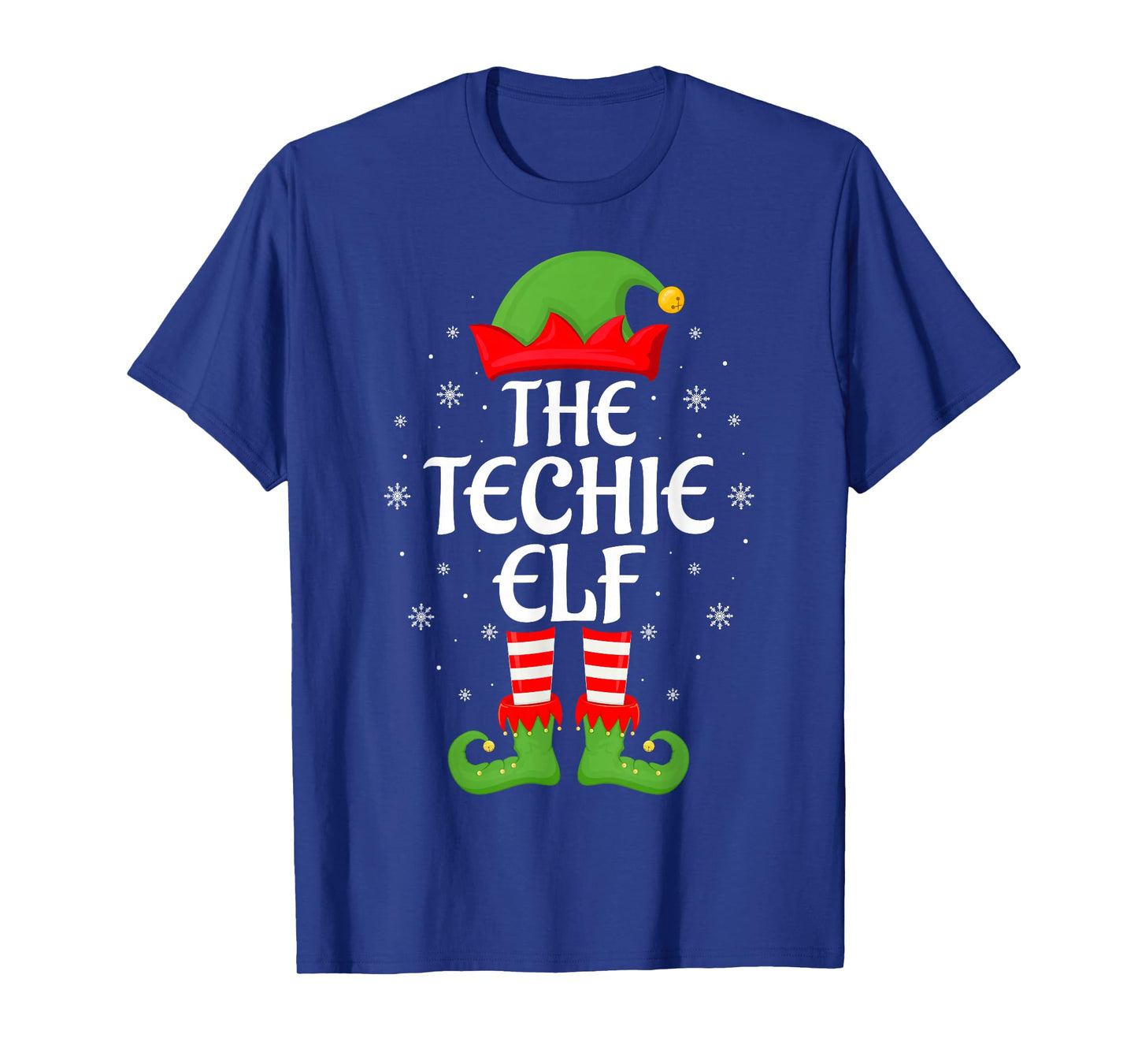 Techie Elf Xmas Family Matching Elf Squad Christmas T-Shirt