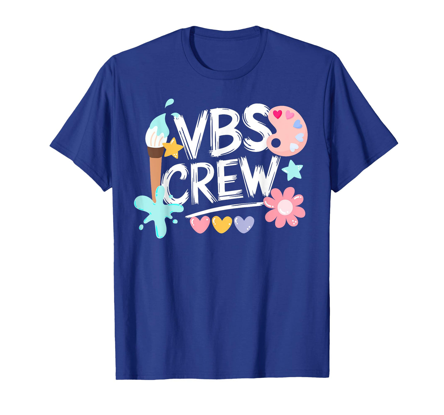 VBS Crew Vacation Bible School Paint Arts VBS Kids Volunteer T-Shirt