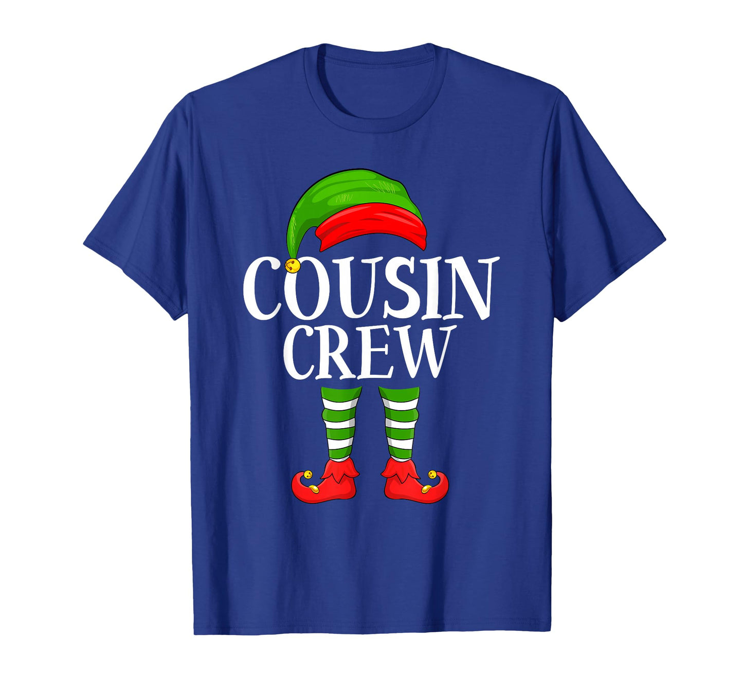 Cousin Crew Matching Family Group Elf Christmas Pajamas T-Shirt