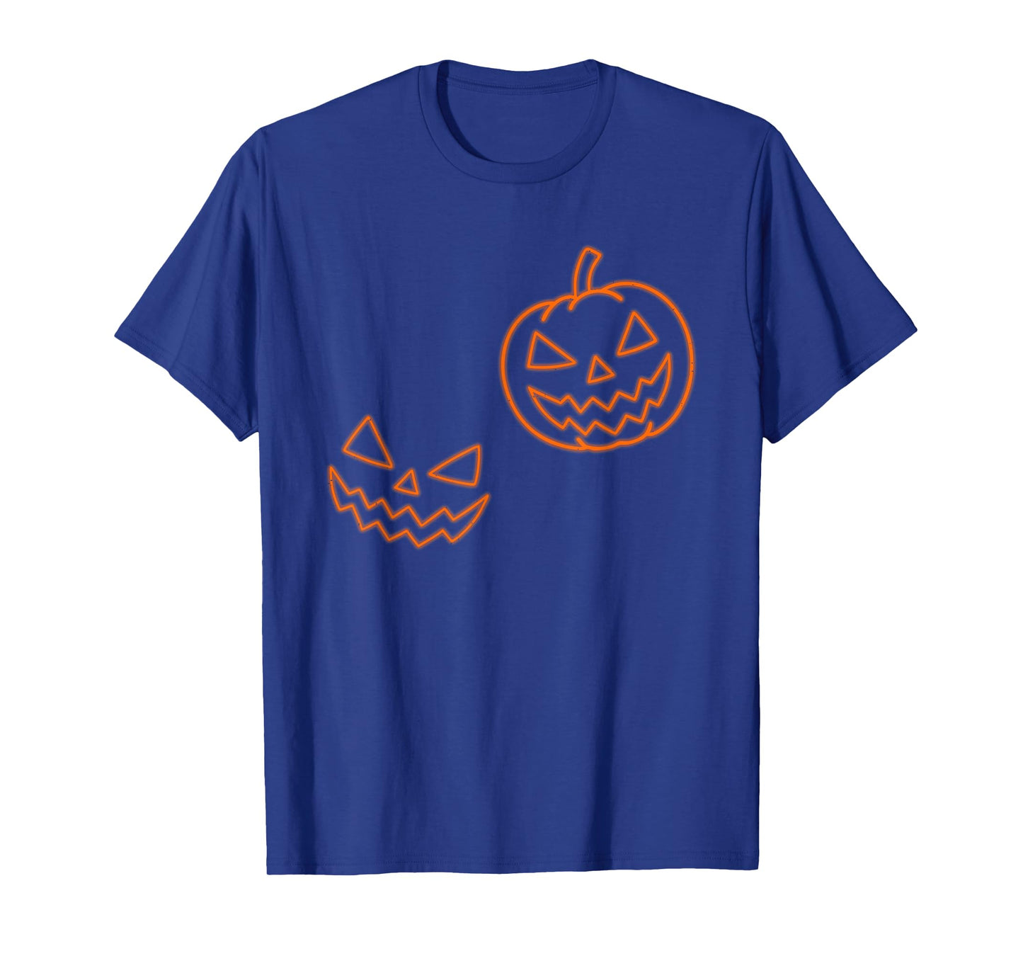 Pumpkin Face Halloween Scary Jack O Lantern Spooky Season T-Shirt