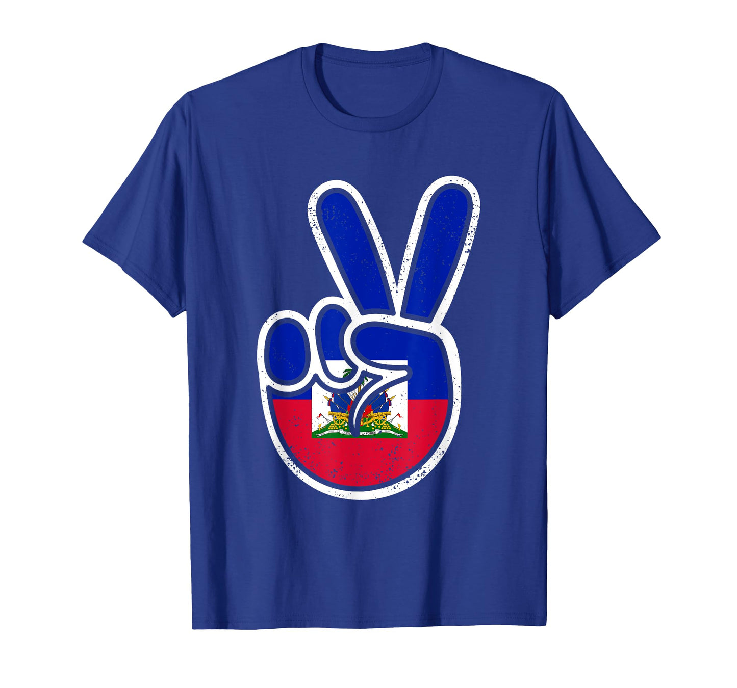 Haitian Flag Day Peace Sign Funny Haiti Retro Boys Toddler T-Shirt