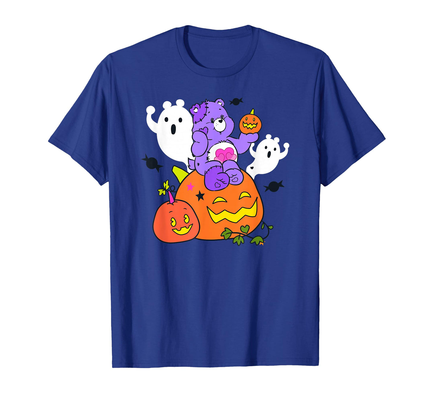 Care Bears Halloween Harmony Bear Holding A Happy Pumpkin T-Shirt