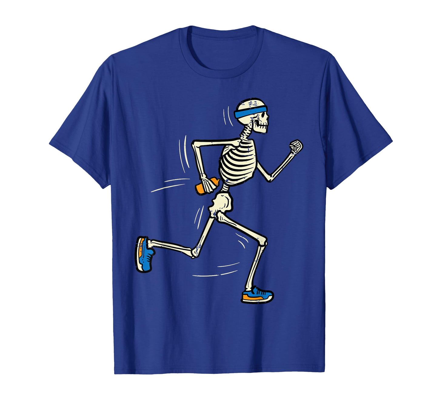 Halloween Skeleton Running Marathon Costume Men Women Kids T-Shirt