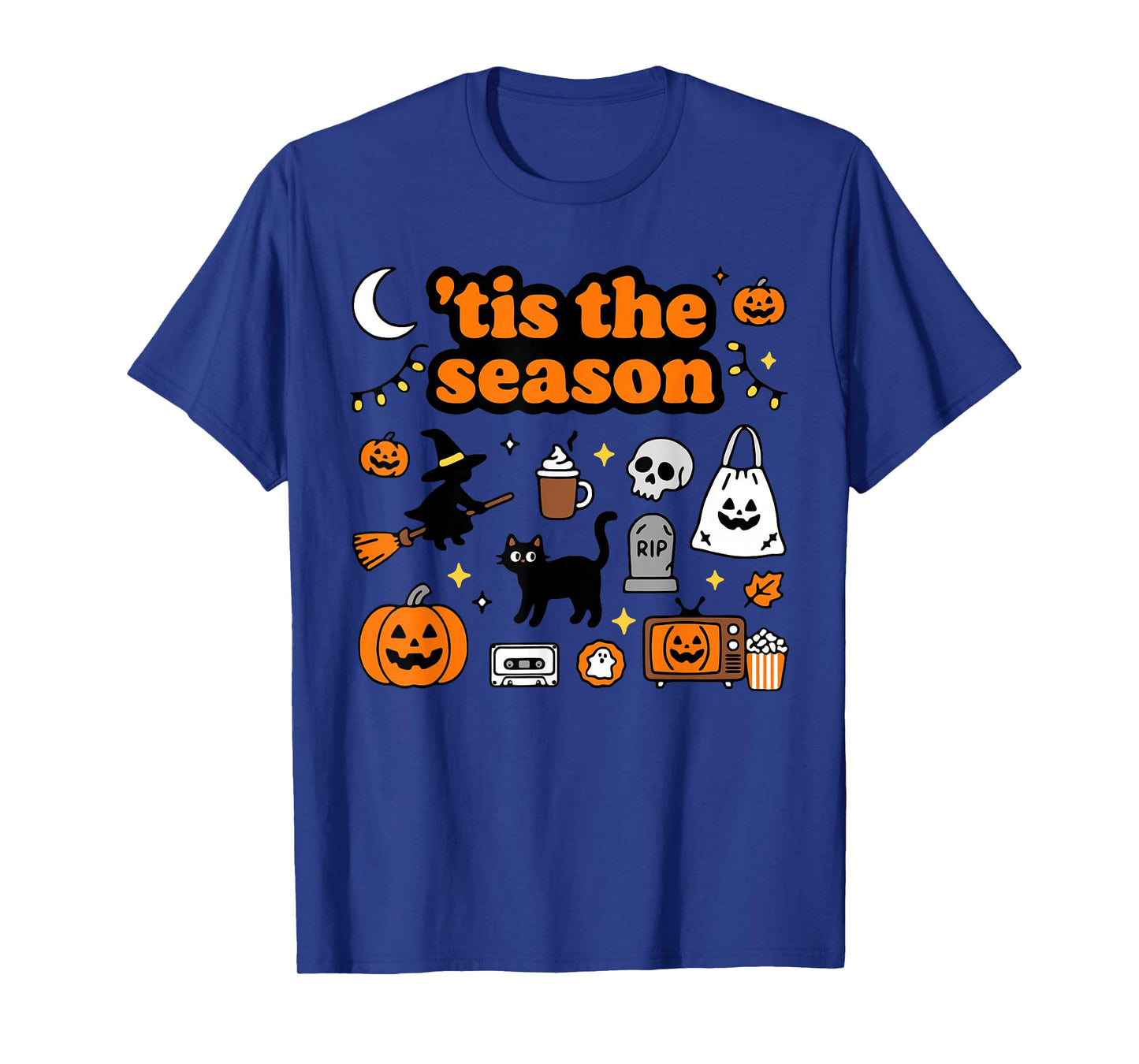 Tis The Season Halloween Pumpkin Ghost Costume T-Shirt