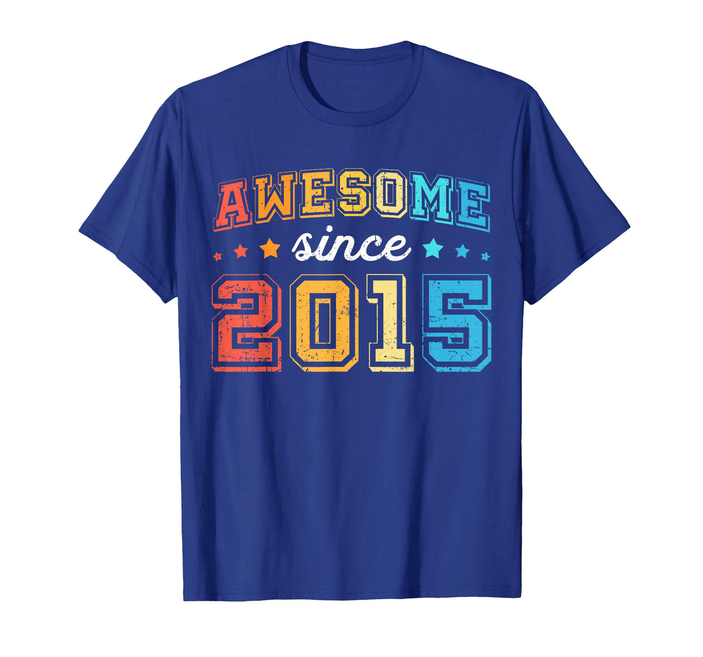 Awesome Since 2015 Retro 10th Birthday Boy 10 Birthday T-Shirt