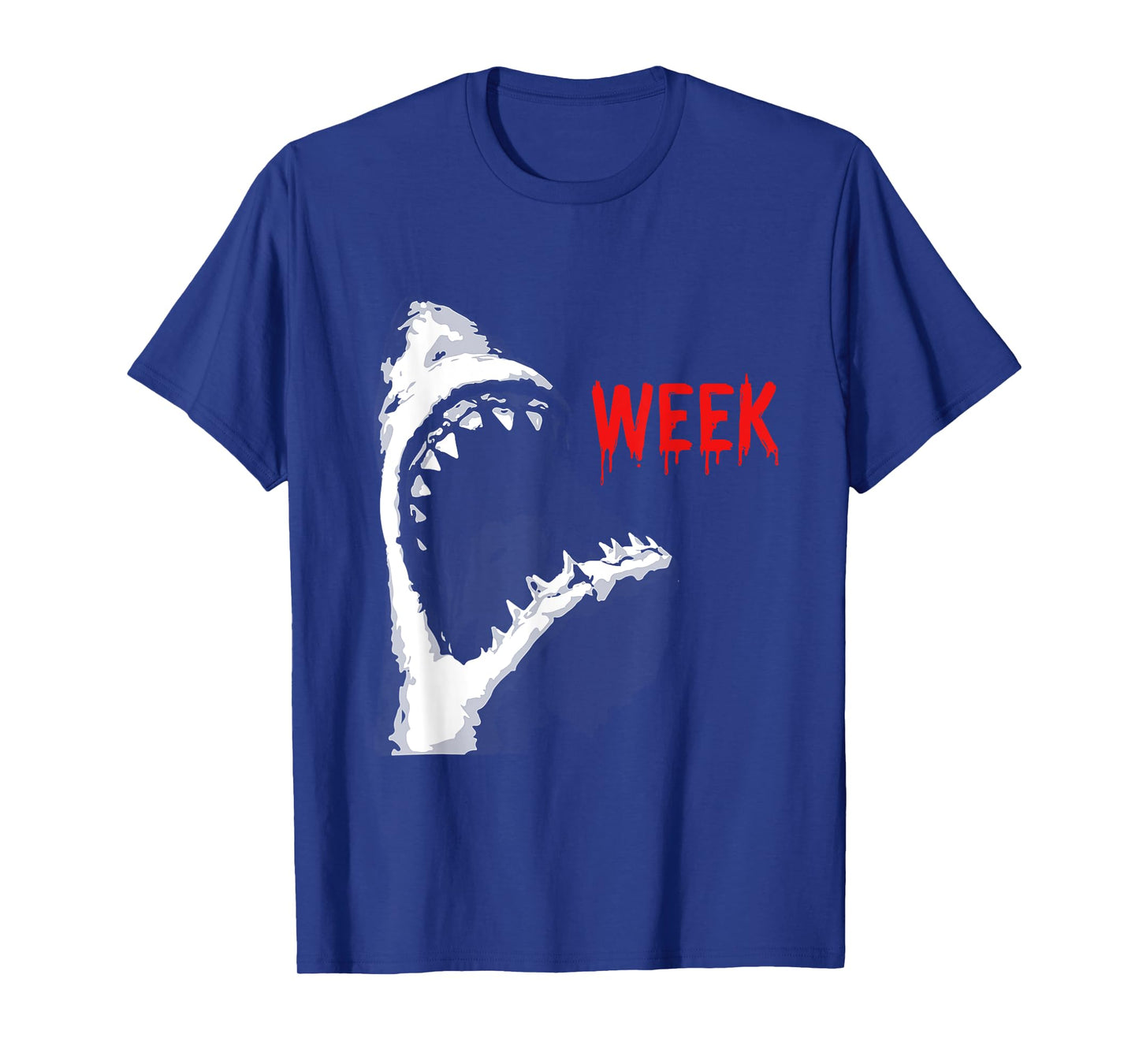 Bloody Week Funny Shark Opening Jaw Teeth Sharks Lover T-Shirt