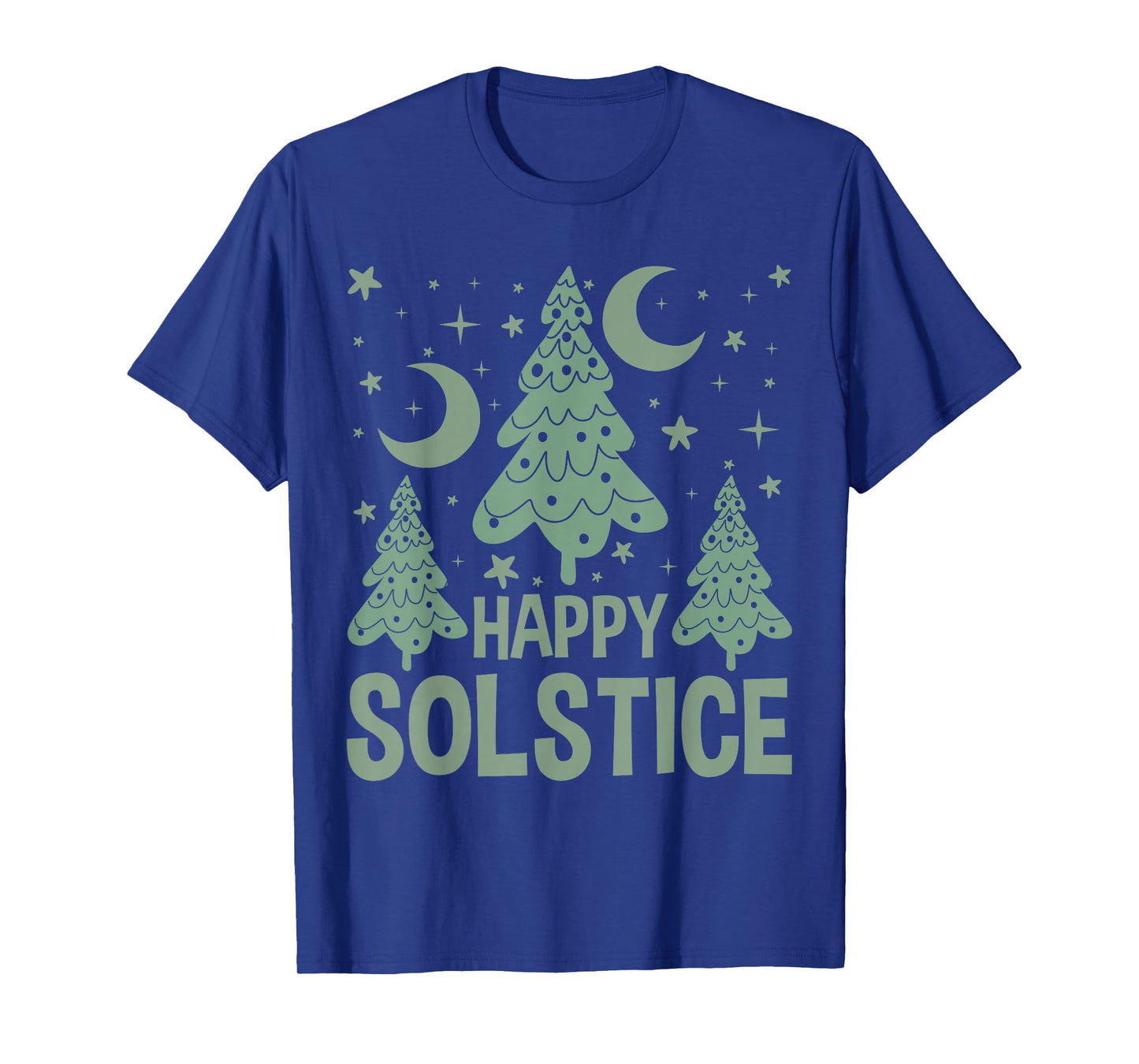 Happy Solstice Yuletide Season Christmas Tree Winter Holiday T-Shirt