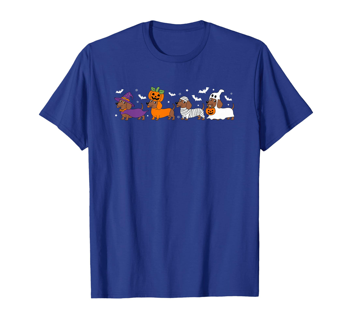 Weiner Dog Witch Happy Halloweenie Cute Halloween Dachshund T-Shirt