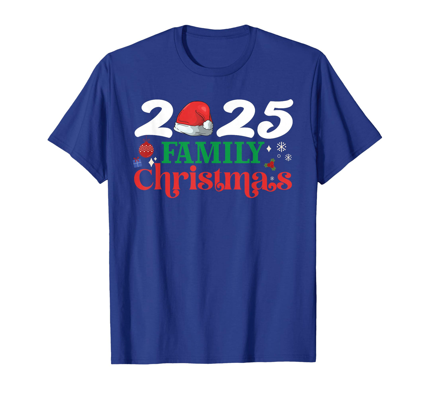 Family Christmas 2025 Matching Squad Crew Funny Xmas Santa T-Shirt