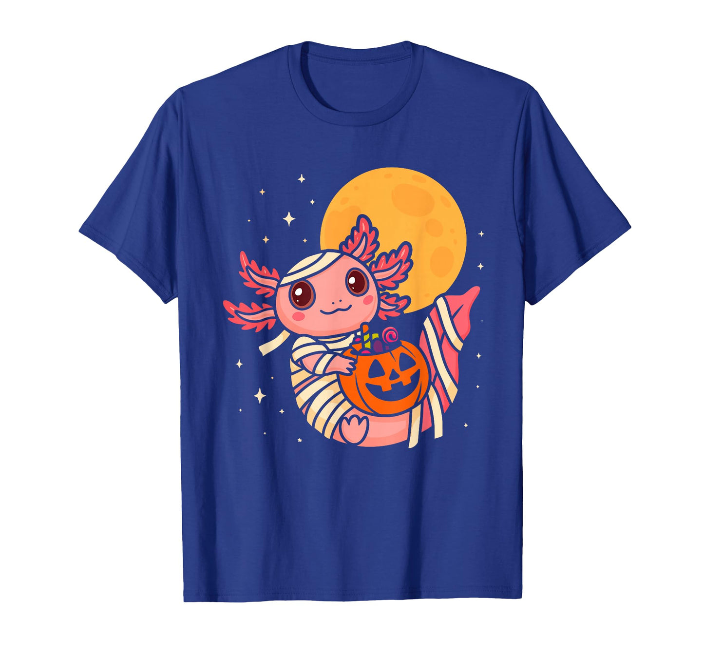 Cute Halloween Axolotl Spooky Animal Halloween Costume T-Shirt