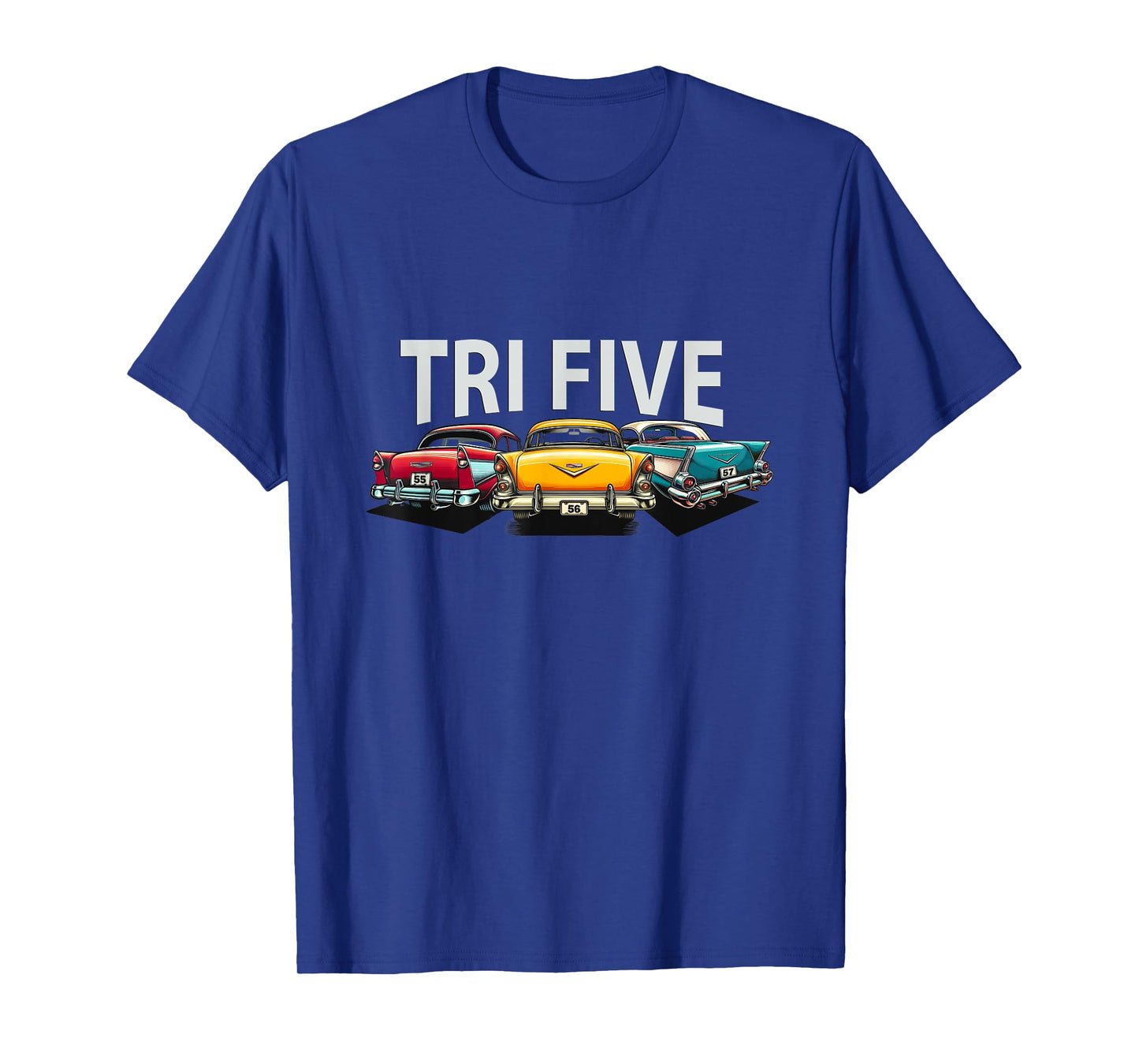 VINTAGE TRI FIVE BEL AIR, RETRO CLASSIC CARS 1955 1956 1957 T-Shirt