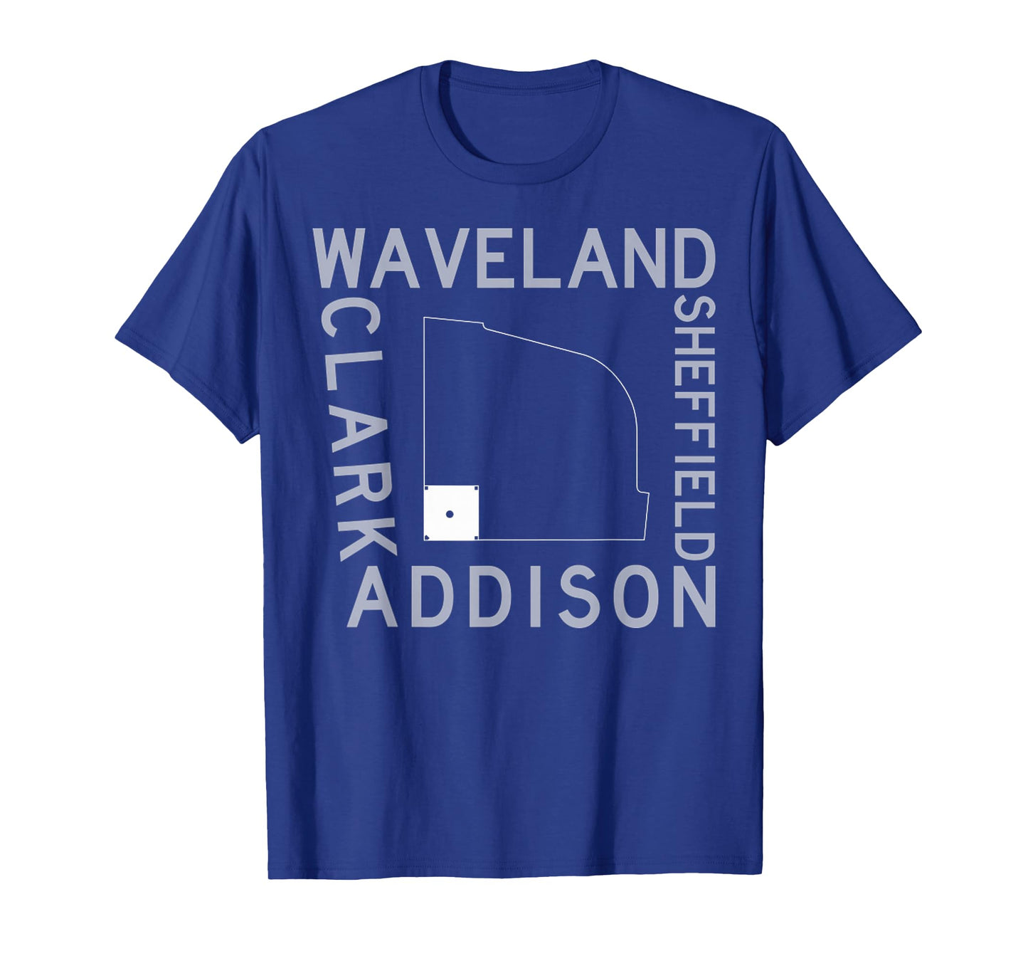 Baseball stadium Streets Of Wrigley Field Sheffield Addison T-Shirt