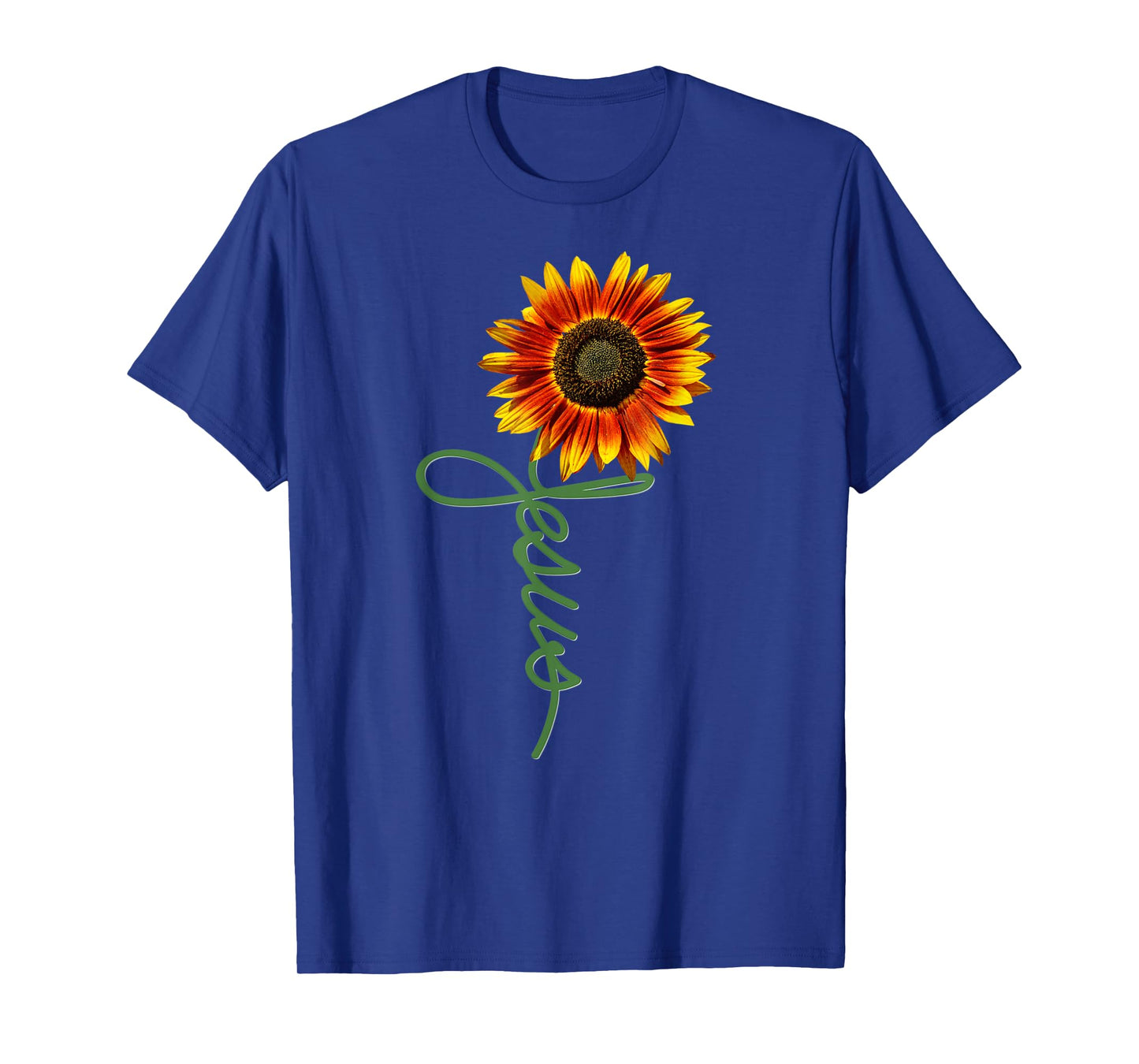 Inspirational Jesus Sunflower God Christian Flower T-Shirt