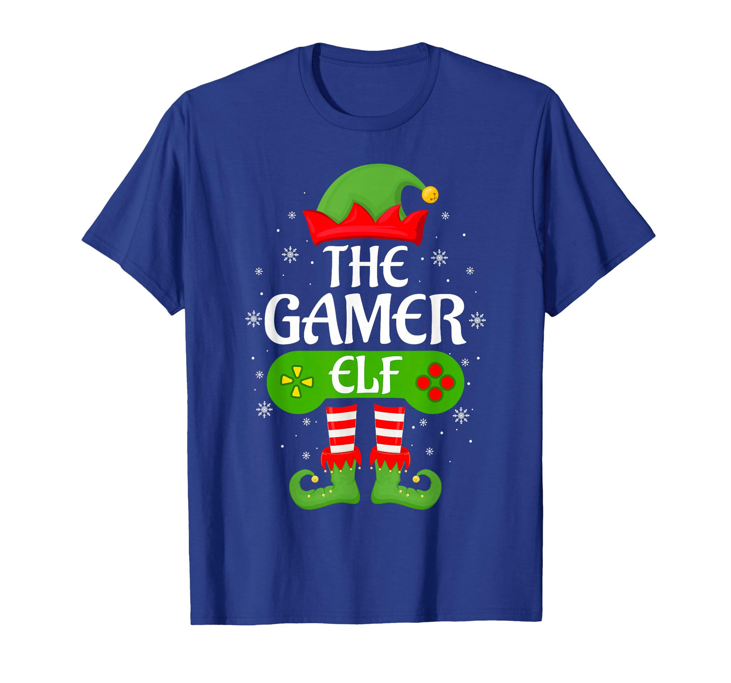 Gamer Elf Xmas Matching Family Elf Squad Christmas Boys T-Shirt