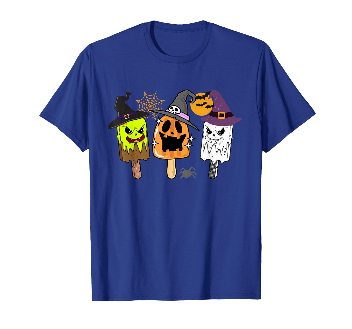 Spooky Creepy Popsicle Halloween Scary Ghost Pumpkin T-Shirt