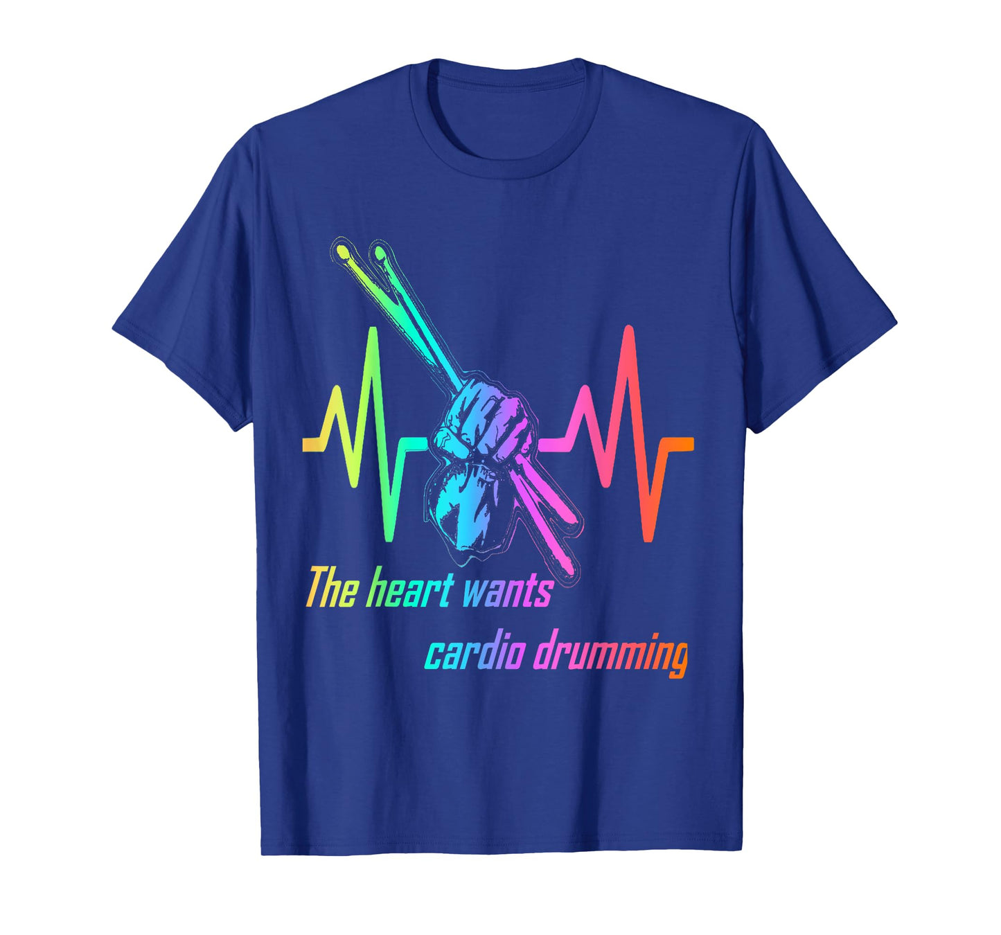 Cardio and gym shirt heart wants cardio drumming T-Shirt