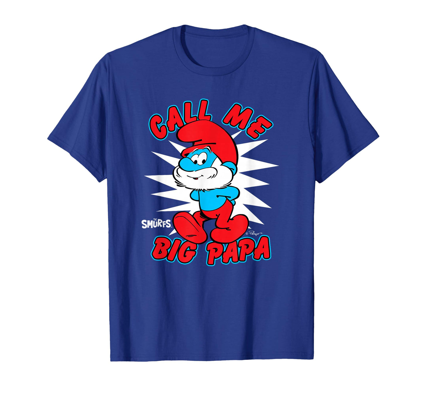 The Smurfs Call Me Big Papa Smurf Retro Cartoon T-Shirt