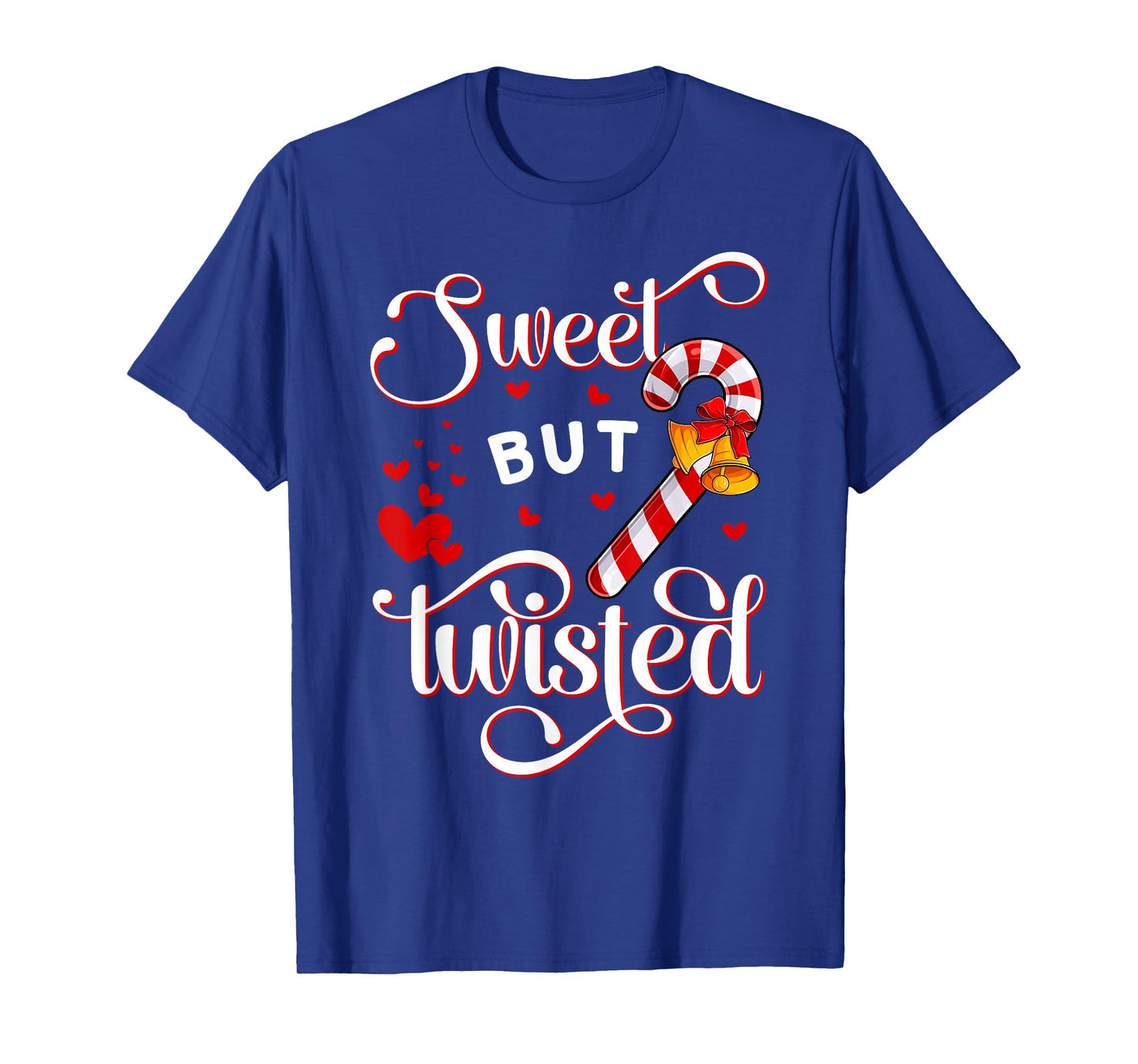 Sweet But Twisted Funny Christmas Candy Cane Xmas T-Shirt