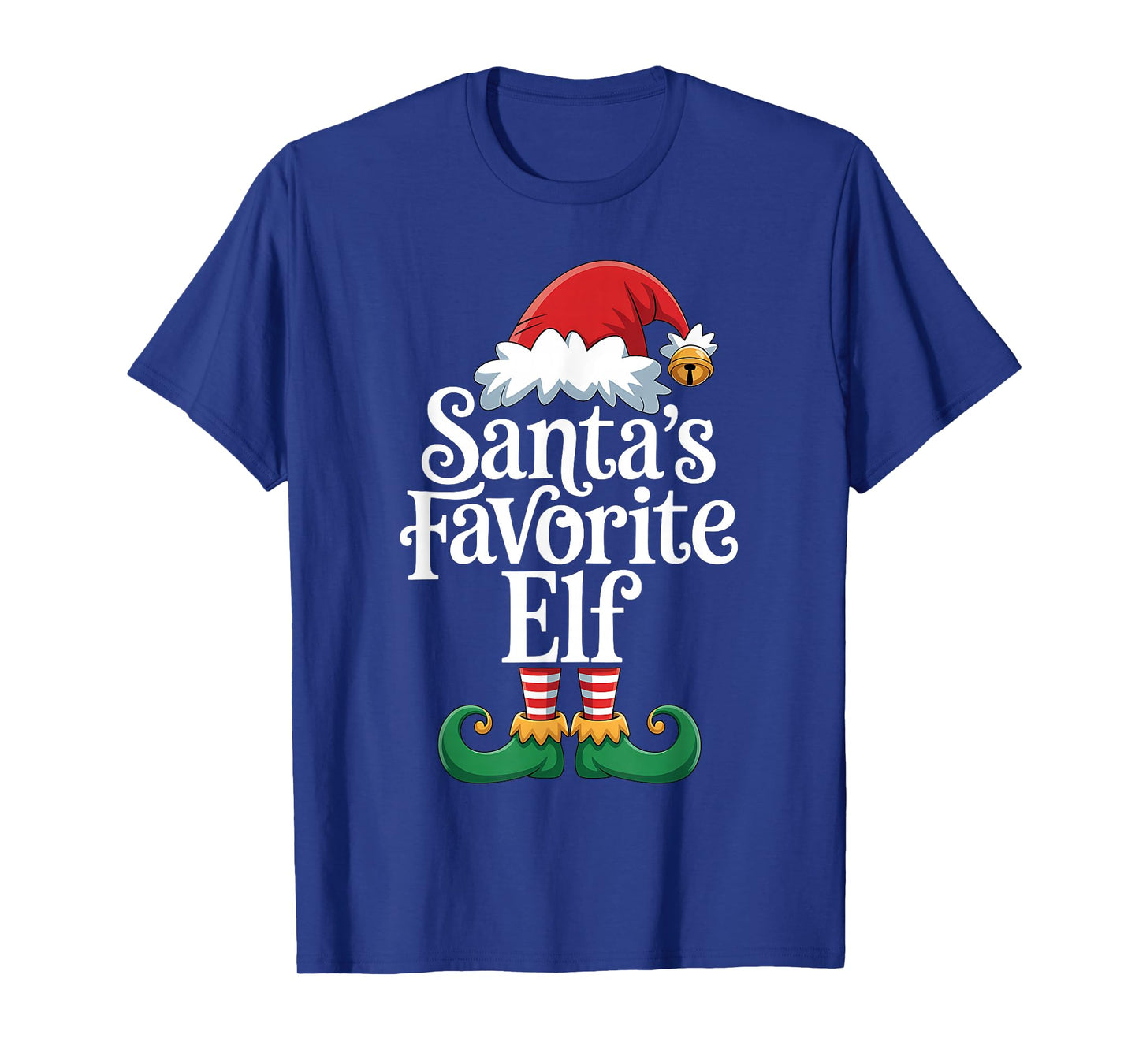 Santa’s Favorite Elf Men Women Elf Matching Pajamas Xmas T-Shirt