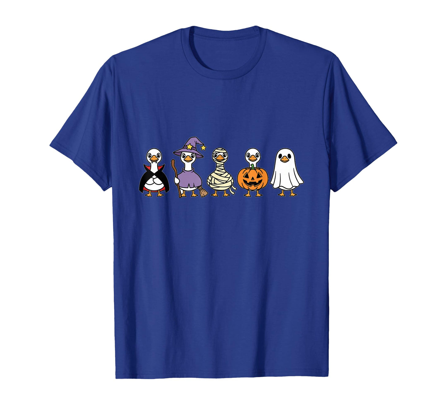 Cute Halloween Goose Police Lineup Kawaii Costume Part Funny T-Shirt