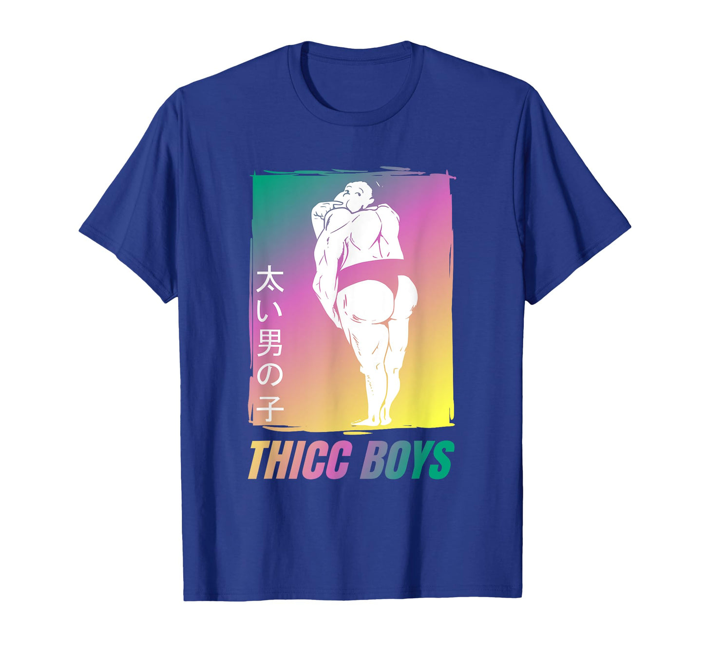 Funny Thicc Boys Squad Sumo T-Shirt for Anime Fans T-Shirt