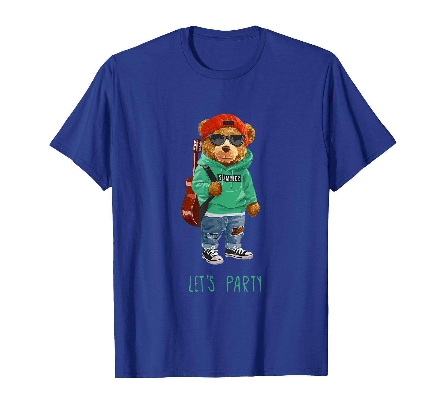 Stay Childish Let's Party, Funny Boys Girls Teddy Bear Style T-Shirt