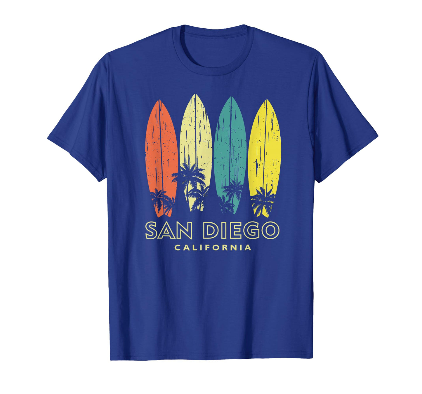 San Diego California Retro Surfboards Vintage Boys Girls T-Shirt
