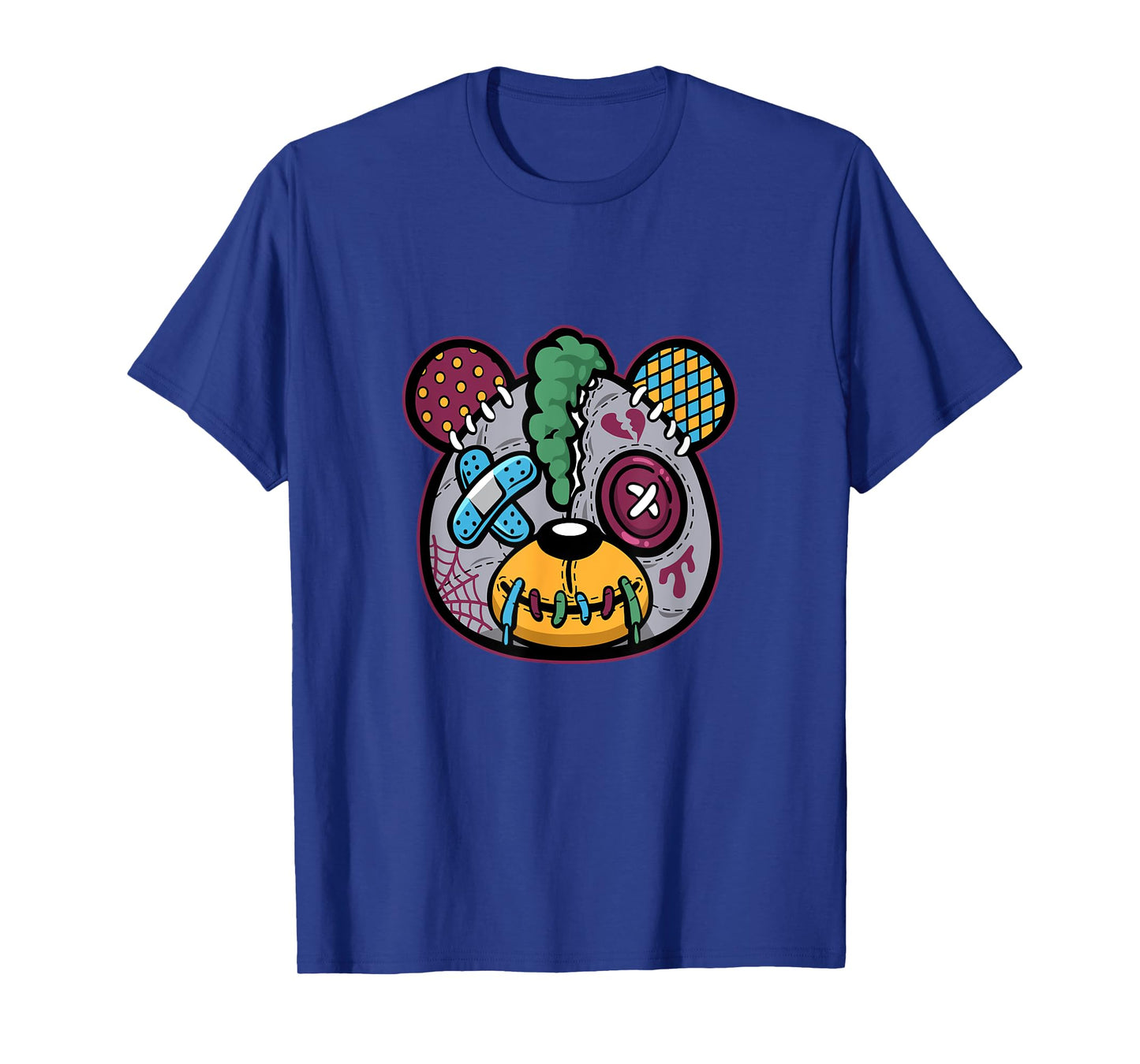 Cool Halloween Ugly Teddy Bear Illustration Graphic Designs T-Shirt