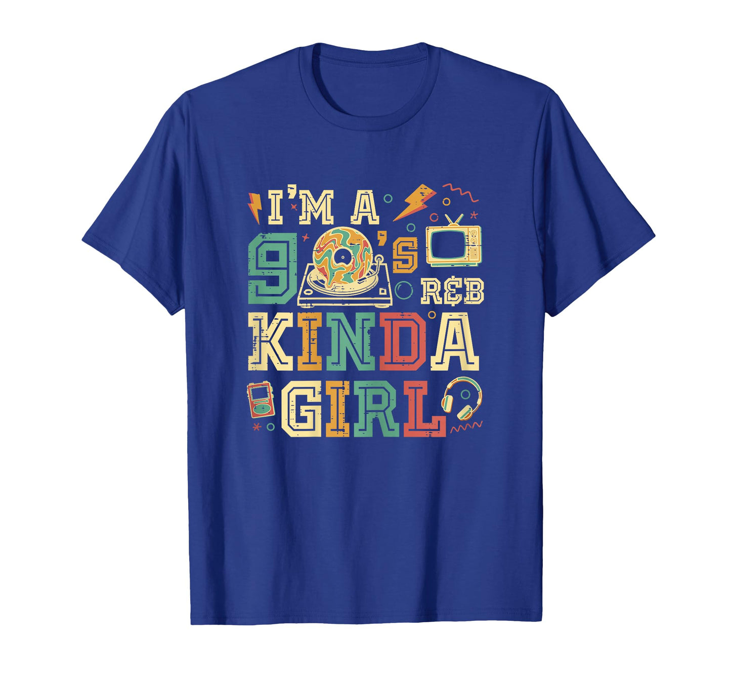 Im 90s RNB Kinda Girl R&B Retro Music Lover Women Girls Kids T-Shirt