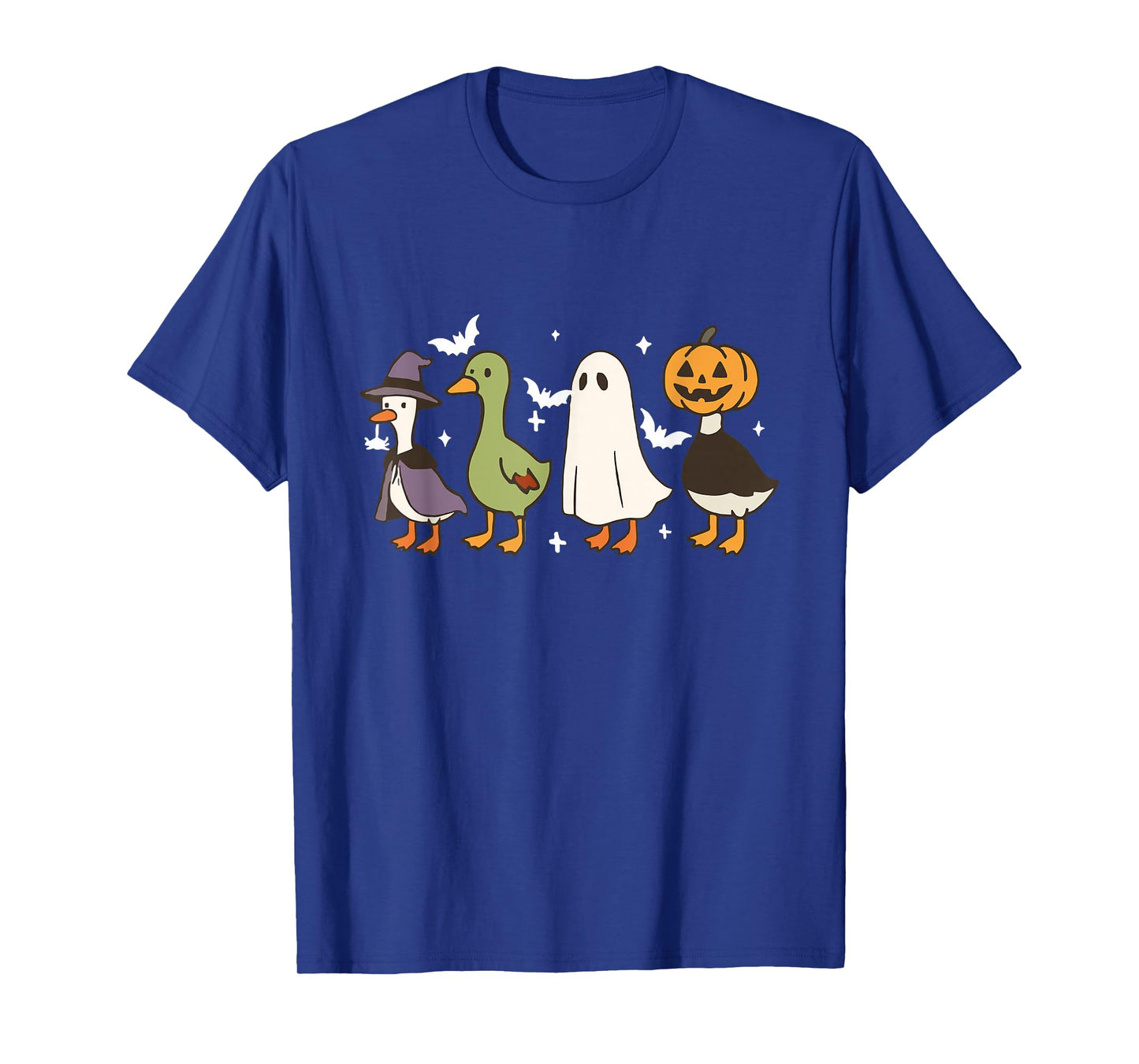 Spooky Goose Halloween Goose Witch Ghost Silly Goose Farm T-Shirt
