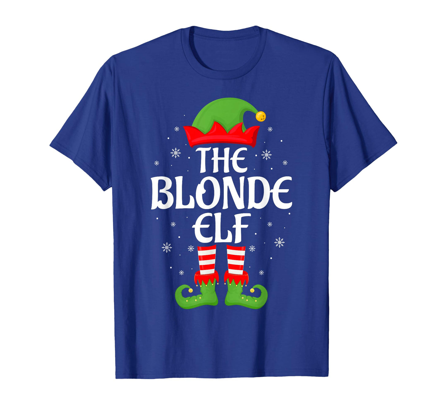 Blonde Elf Xmas Family Matching Elf Squad Christmas T-Shirt