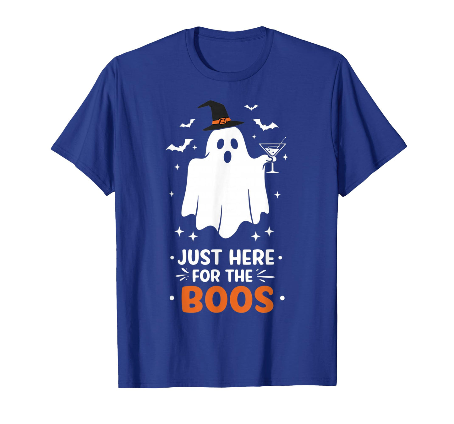 Just Here for The Boos Ghost Witch Hat Halloween Party T-Shirt