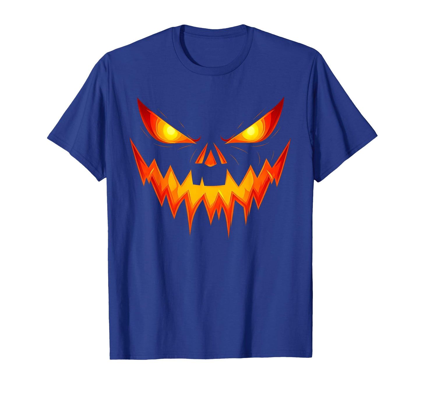 Scary Pumpkin Jack O Lantern Face Halloween Men Boys Kids T-Shirt