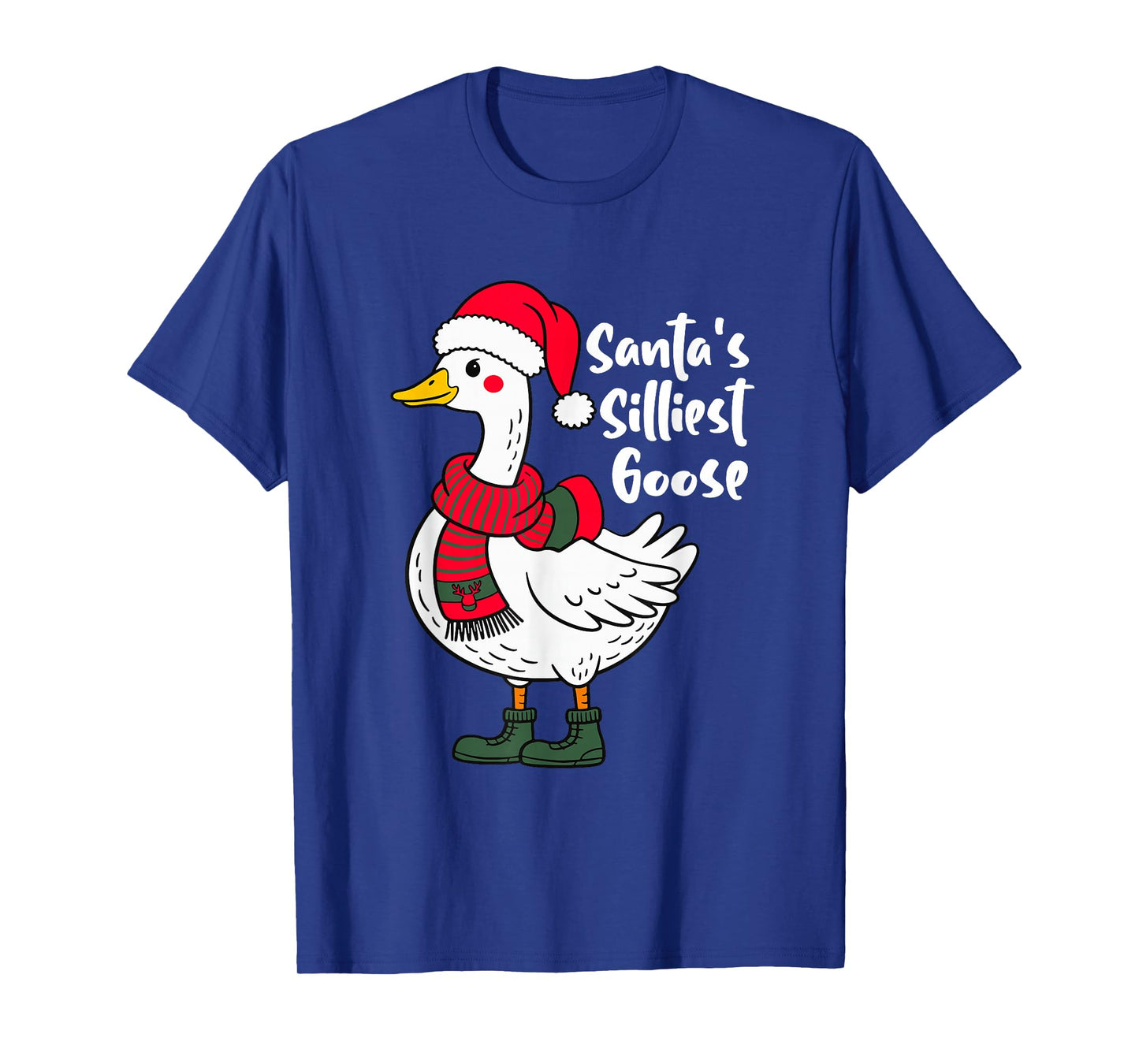 Santa's Silliest Goose Funny Family Santa Outfit Gifts T-Shirt